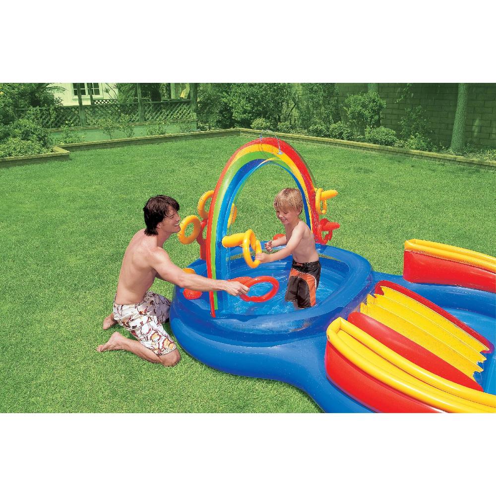Intex Rainbow Ring Inflatable Water Play Center