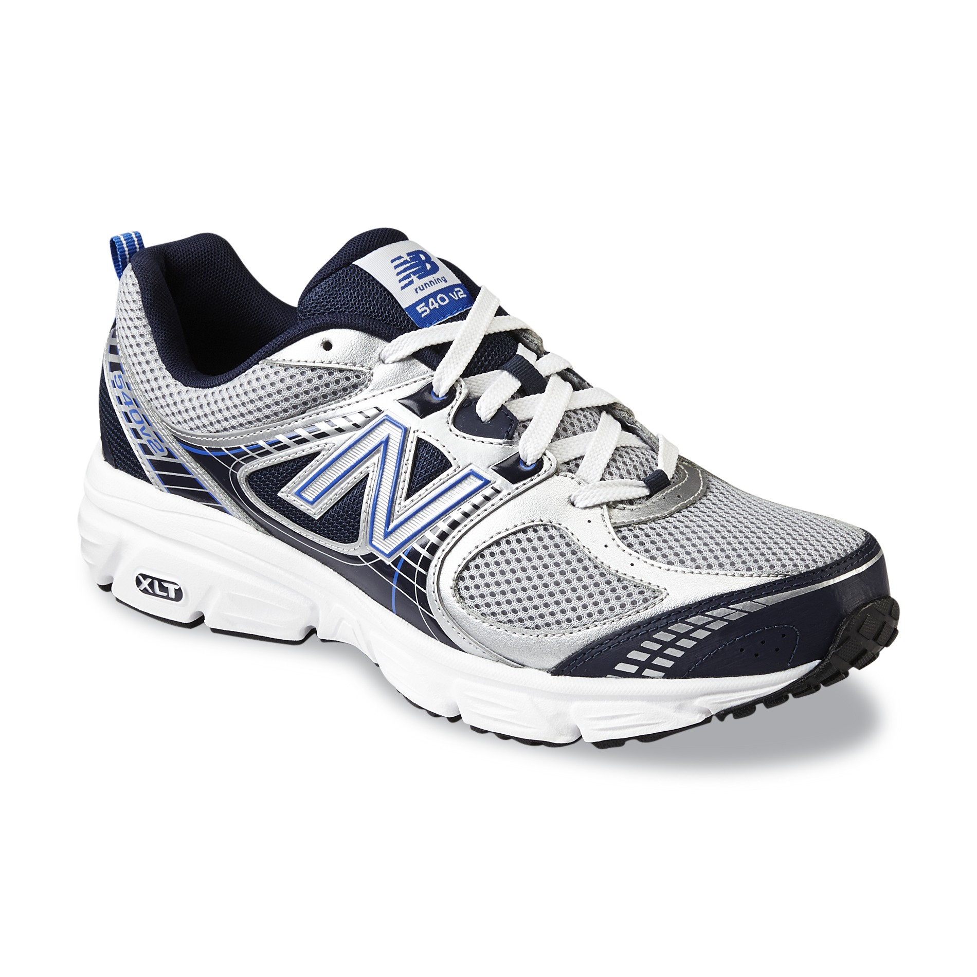 Men's 540V2 Running Athletic Shoe - Silver/Navy