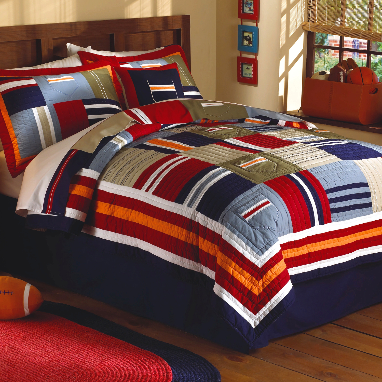 Ronnie Patchworks Full / Queen Quilt with 2 Shams