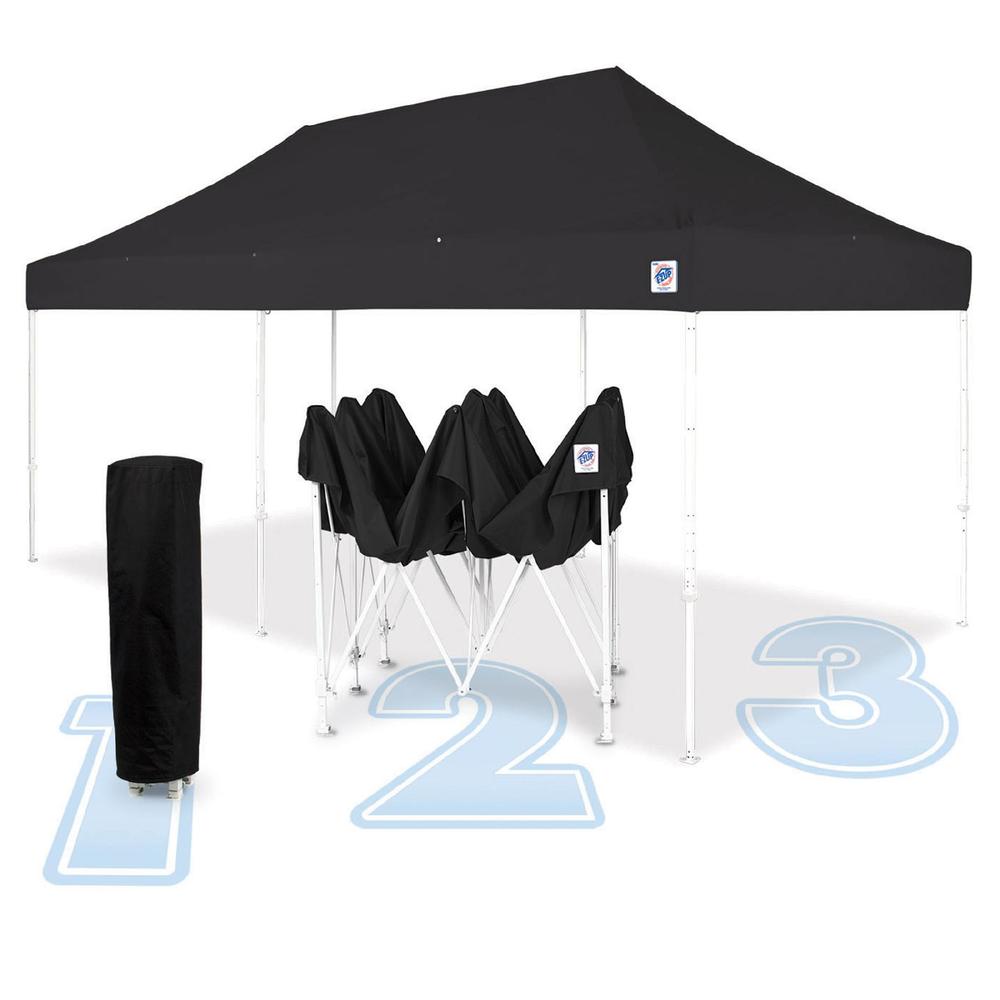 Eclipse&#8482; Steel 10x20 Instant Shelter, Fabric Color Black