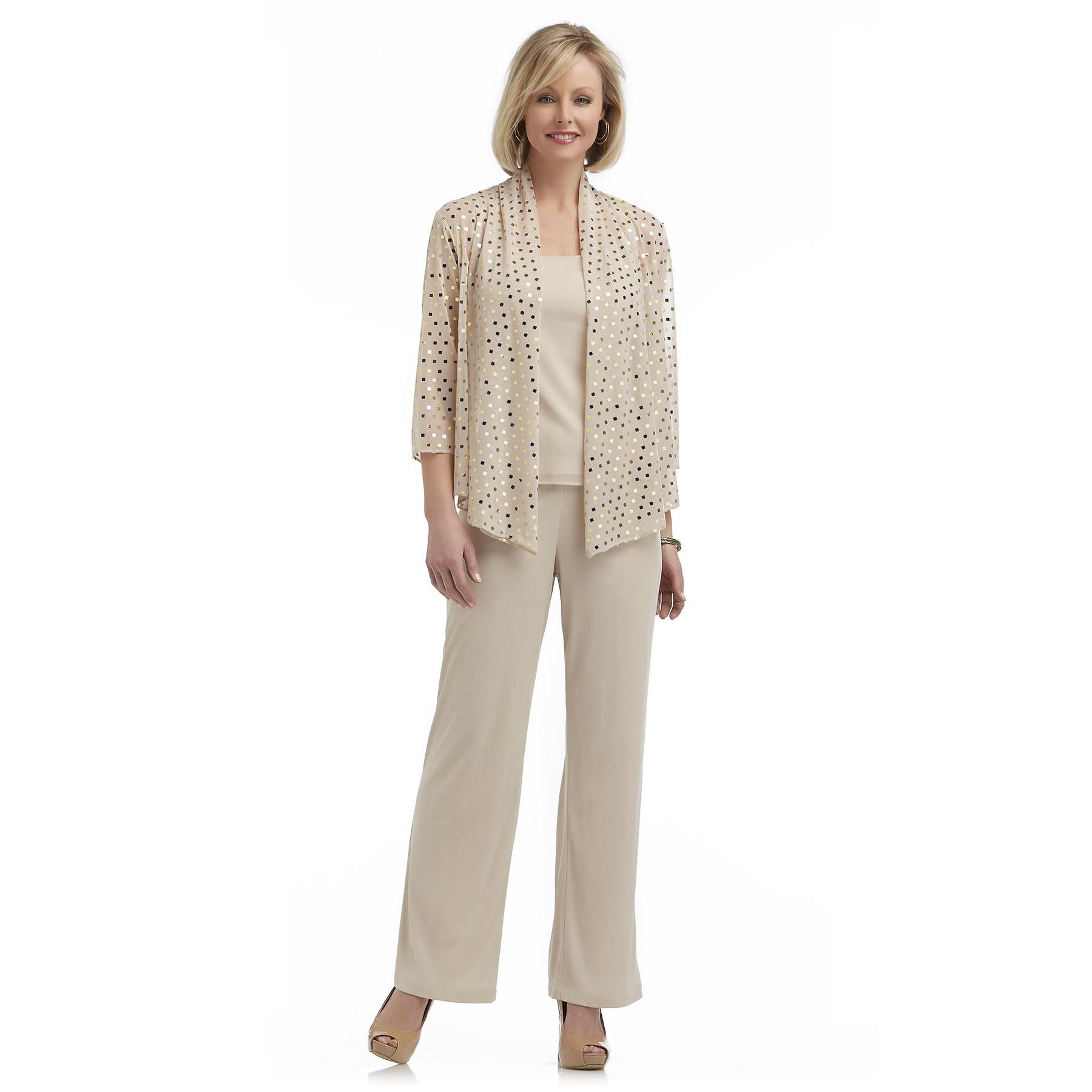 Darian Group Women's Layered-Look Chiffon Pantsuit at Sears