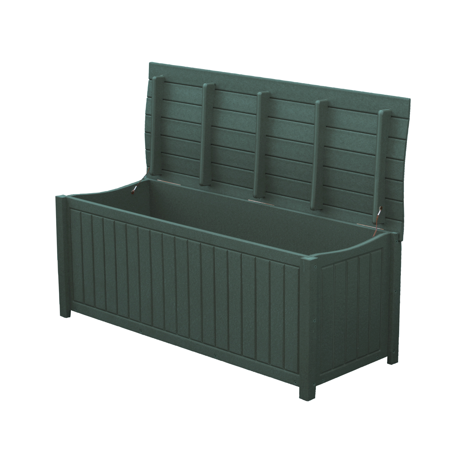 Brisbane Curved Top Commercial Grade Deck Box, Green
