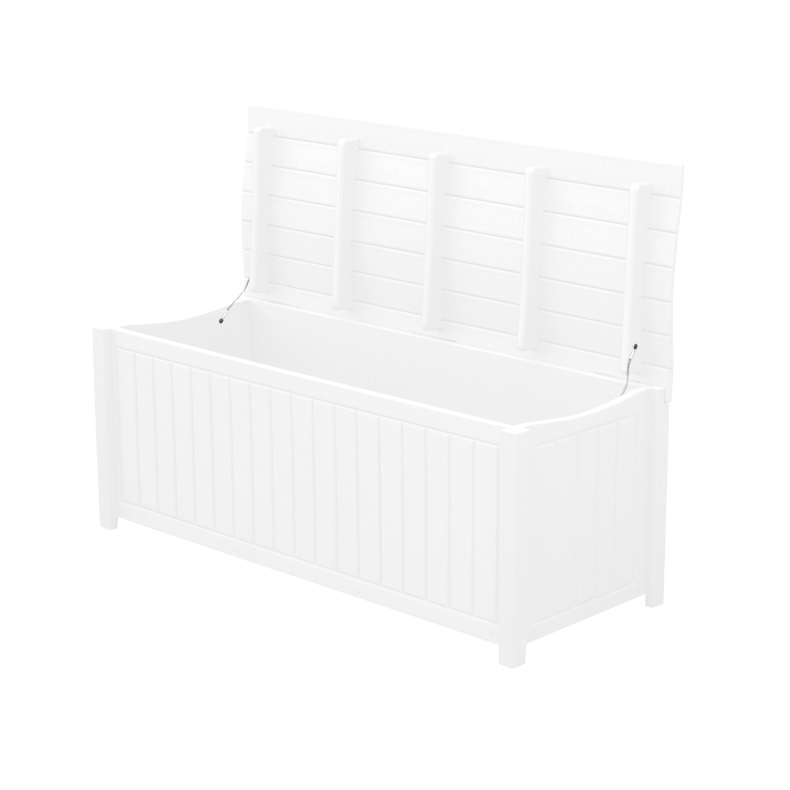 Brisbane Curved Top Commercial Grade Deck Box, White