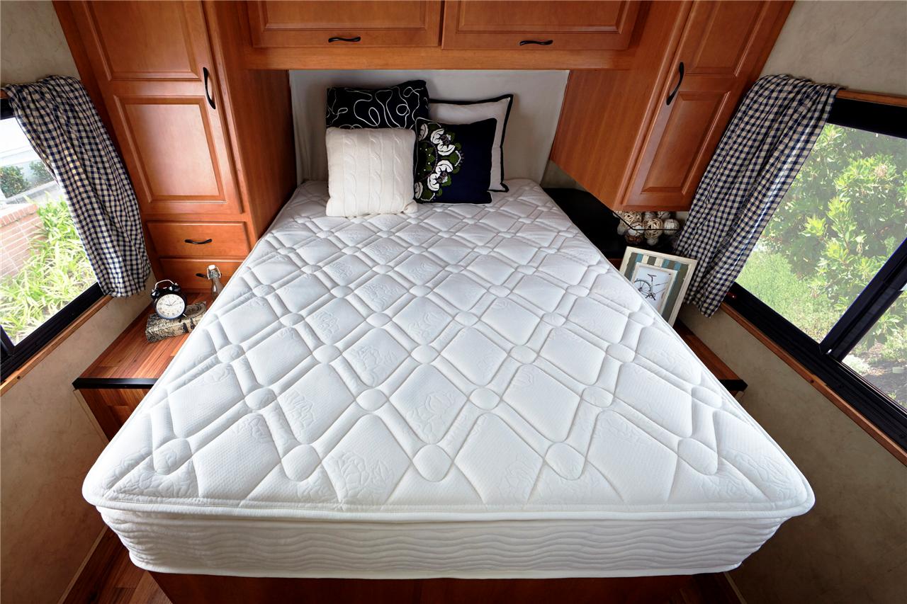 Night Therapy 10” Pillow Top Spring RV Mattress Only, Short Queen Rv Short Queen Platform Bed Frame