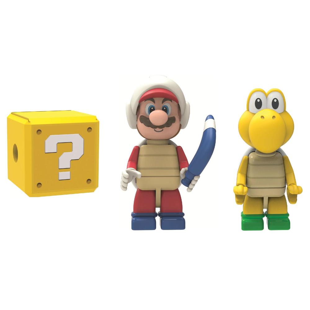 Super Mario Figure 3-Pack - Boomerang Mario, Koopa Troopa, and Mystery Figure