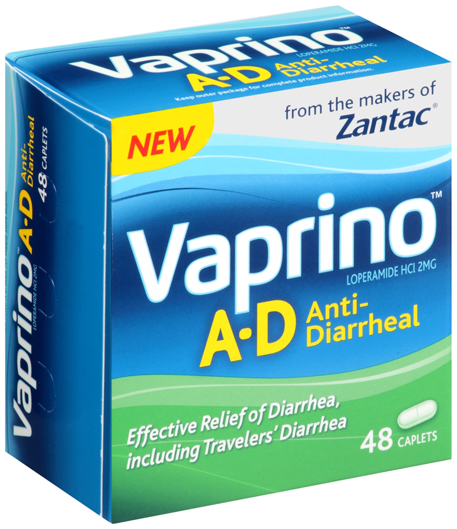 Vaprino A-D Anti-Diarrheal Loperamide Hcl 2Mg (2 Pack) (681421041010)