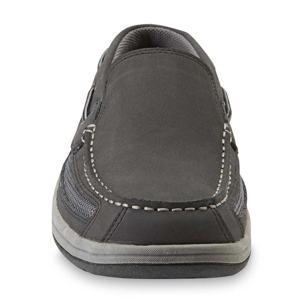 Men's Kolby Gray Suede Leather Deck Shoe