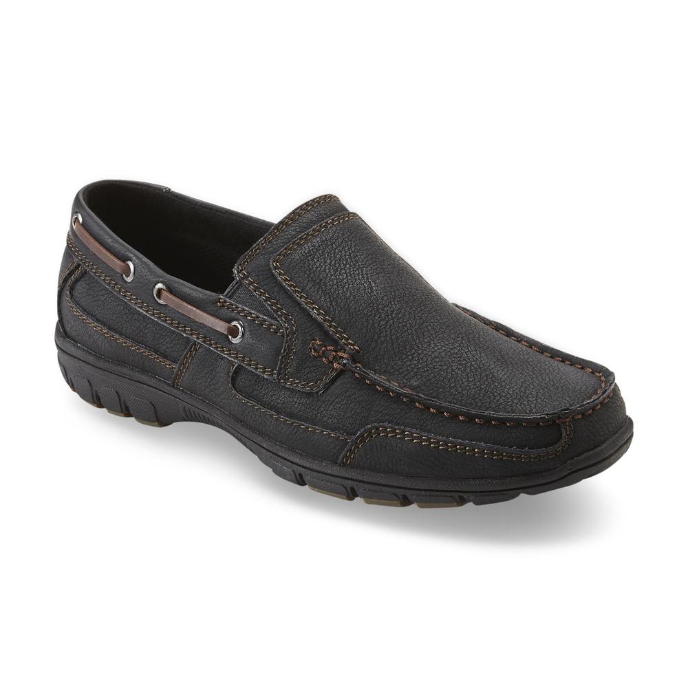 Men's Kirkwood Black/Brown Boat Shoe