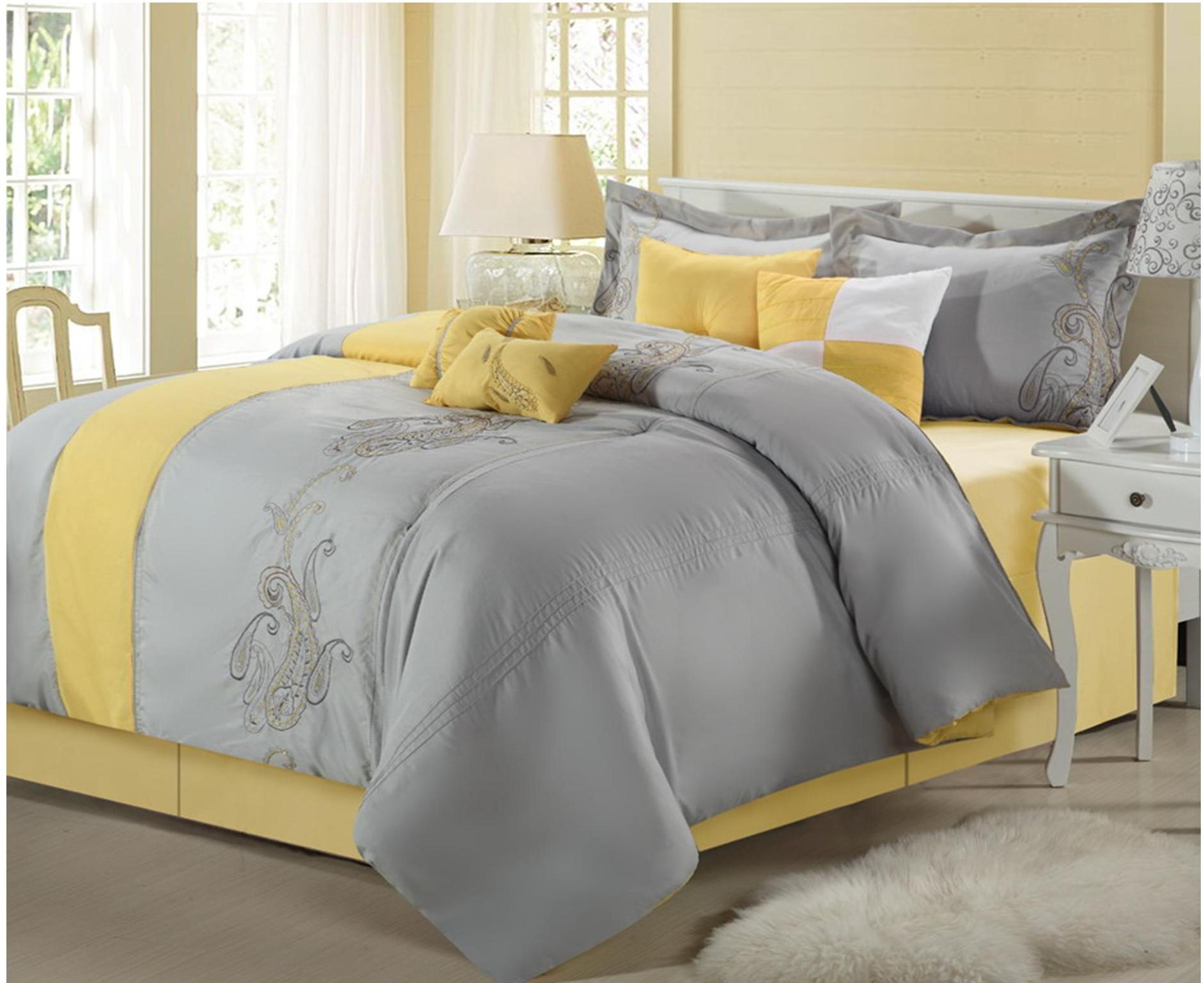 Chic Home Ann Harbor 8 pc Embroidered Comforter Set