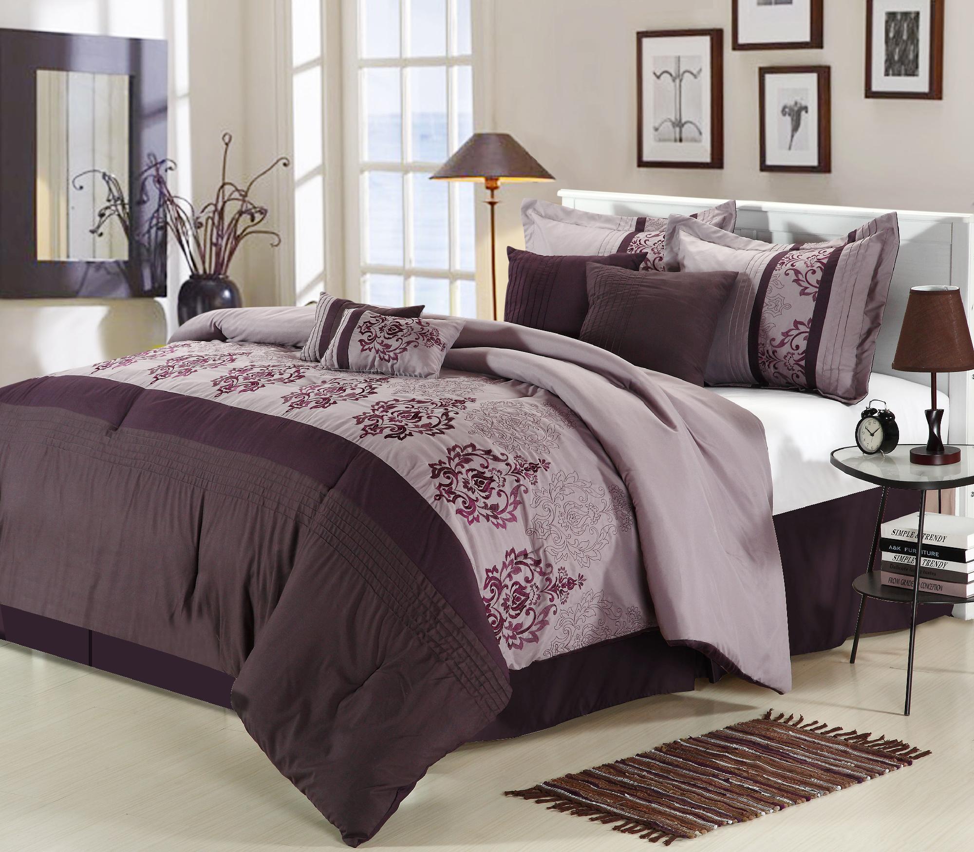 Chic Home Renaissance 12 pc complete bed set Embroidered Comforter Set