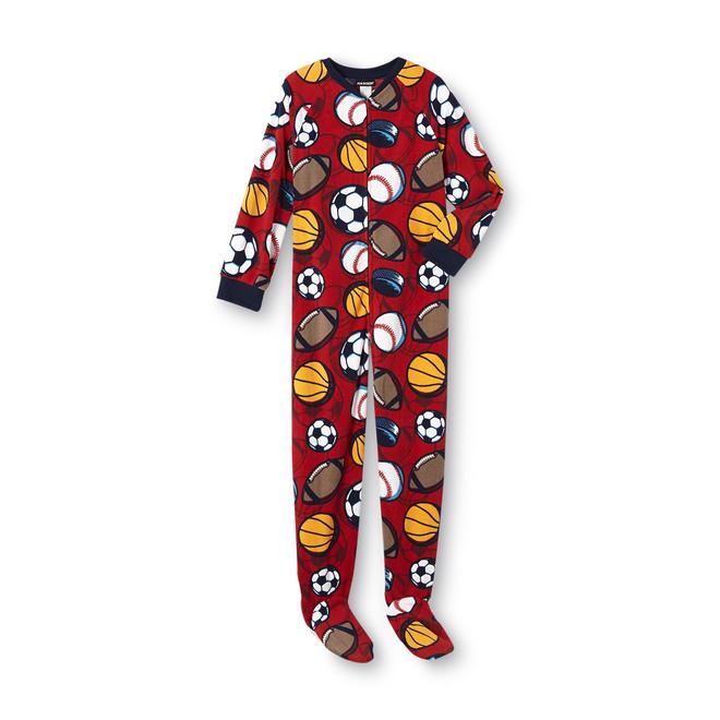 Joe Boxer Boy's Footed Pajamas Sports