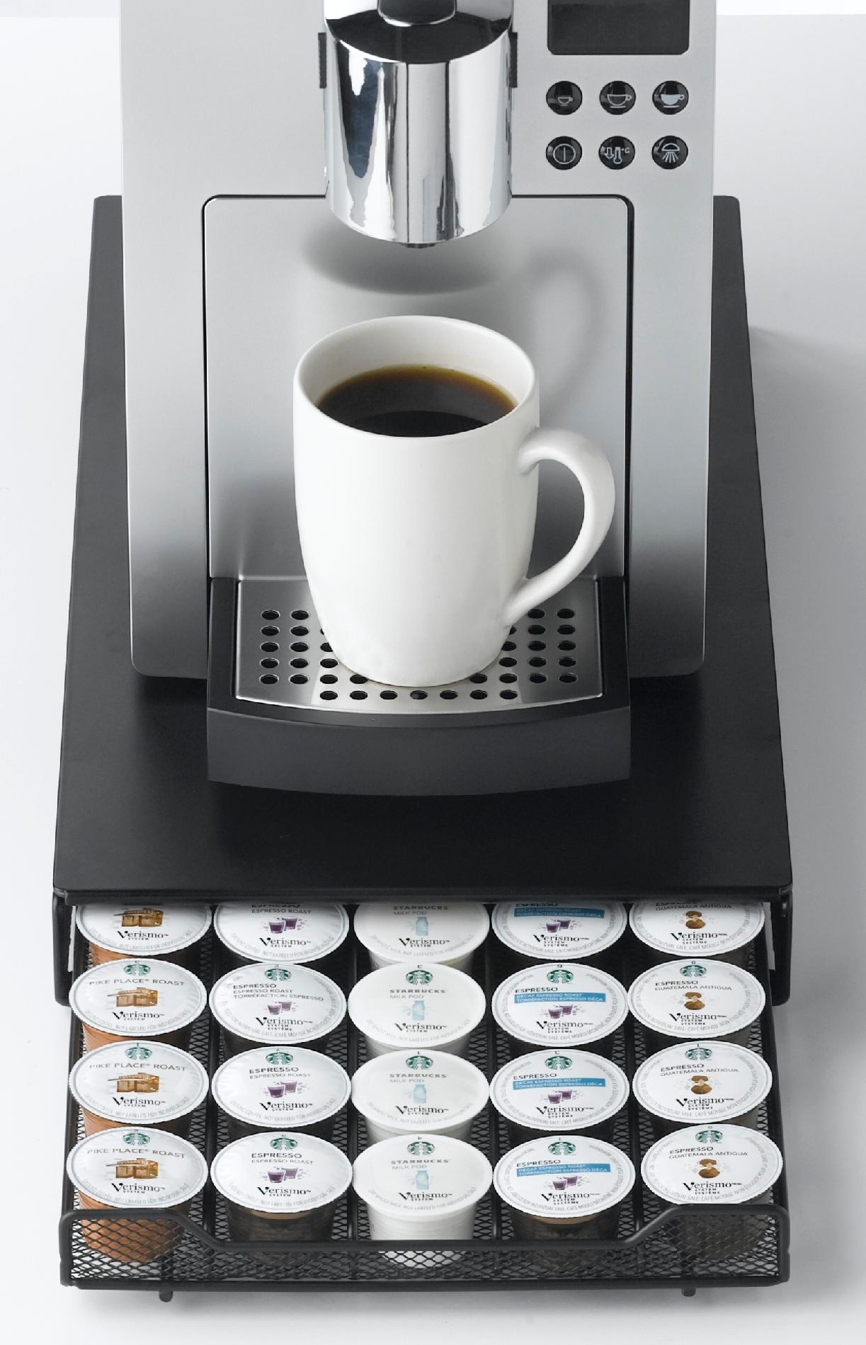 Nifty Home Products 6580 Verismo Capsule Single Drawer - 50 Capacity - Black