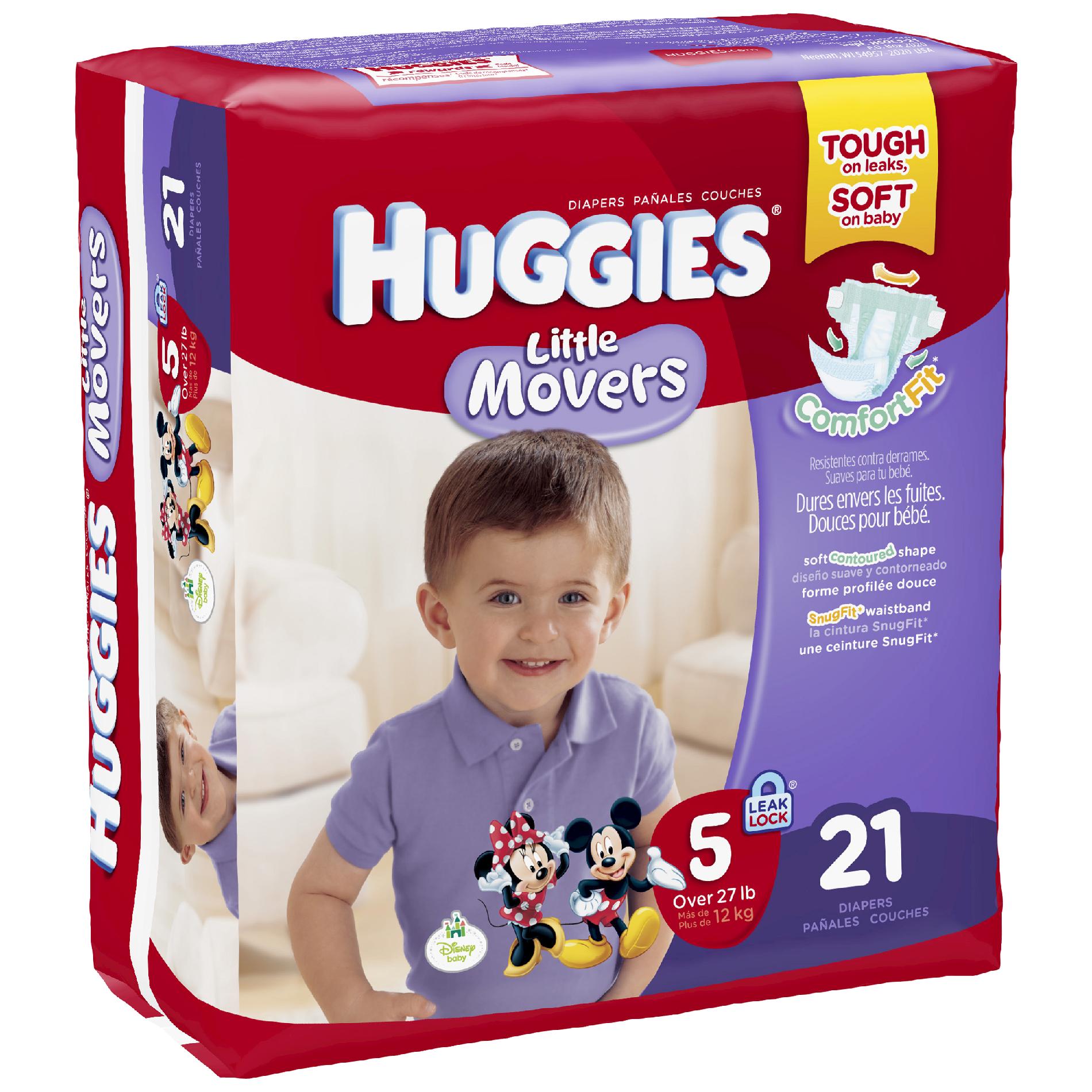 UPC 036000407983 Huggies Little Movers, Leak Lock Diapers, Comfort