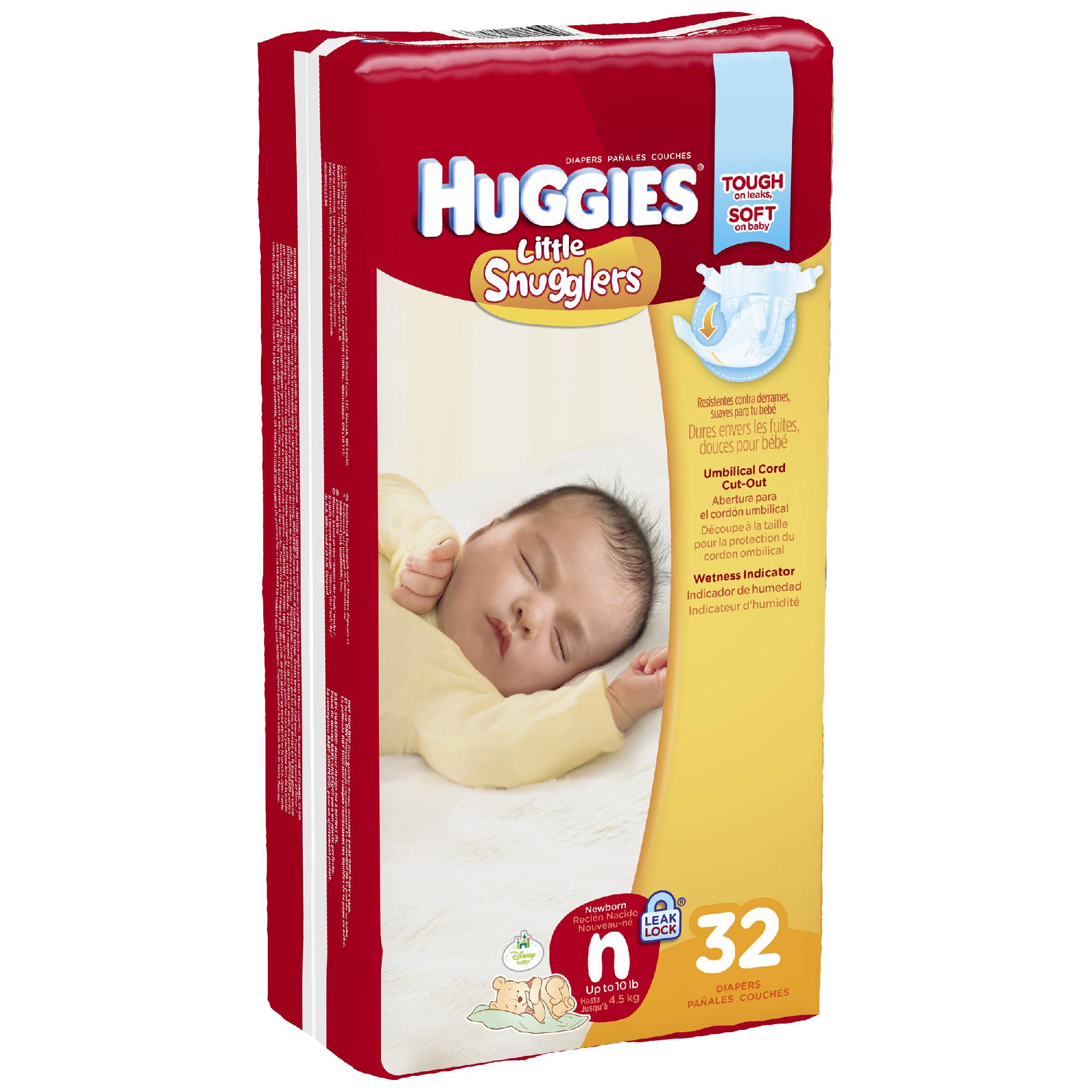 Little Snugglers, Diapers, Newborn, Umblical Cord Cut Out, Wetness Indicator