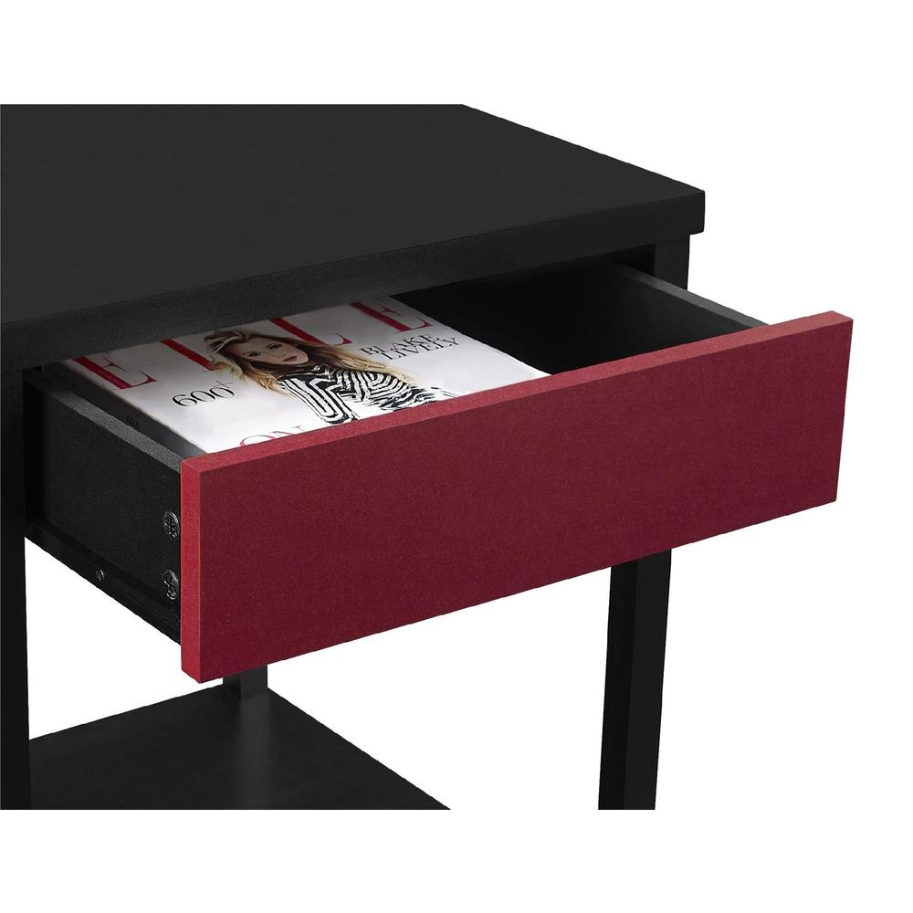 Dorel Colored Drawer Front Parsons End Table  Multiple Colors