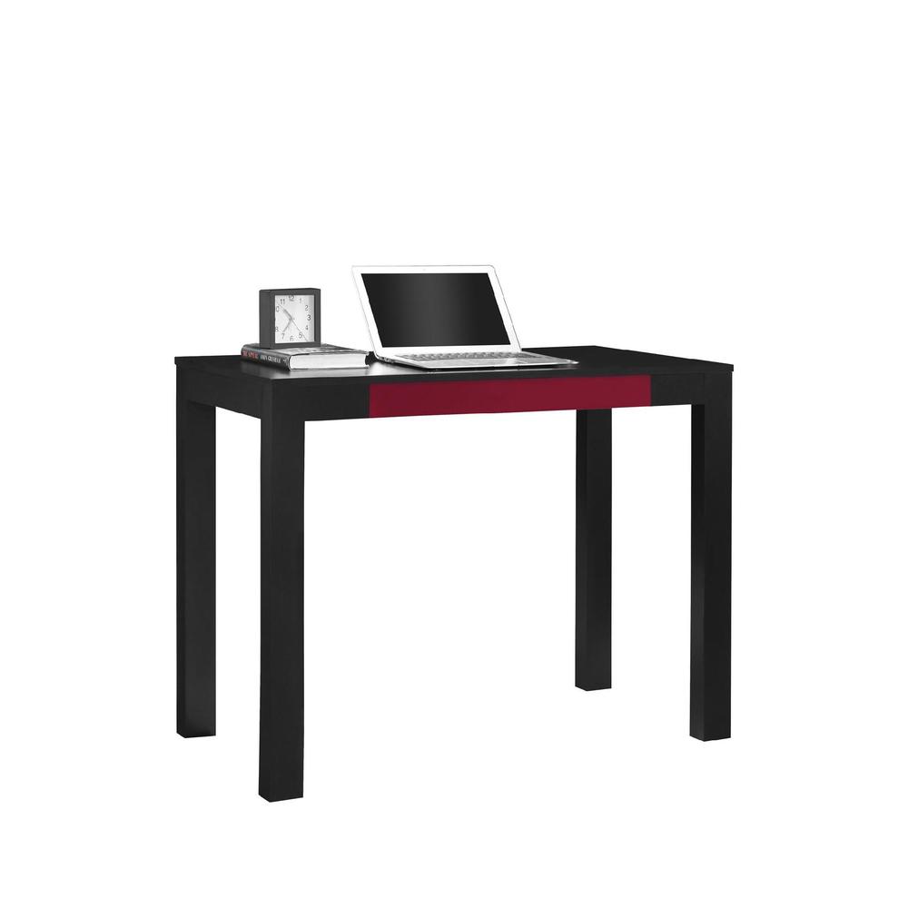 Parsons Desk with Colored Drawer Front  Multiple Colors