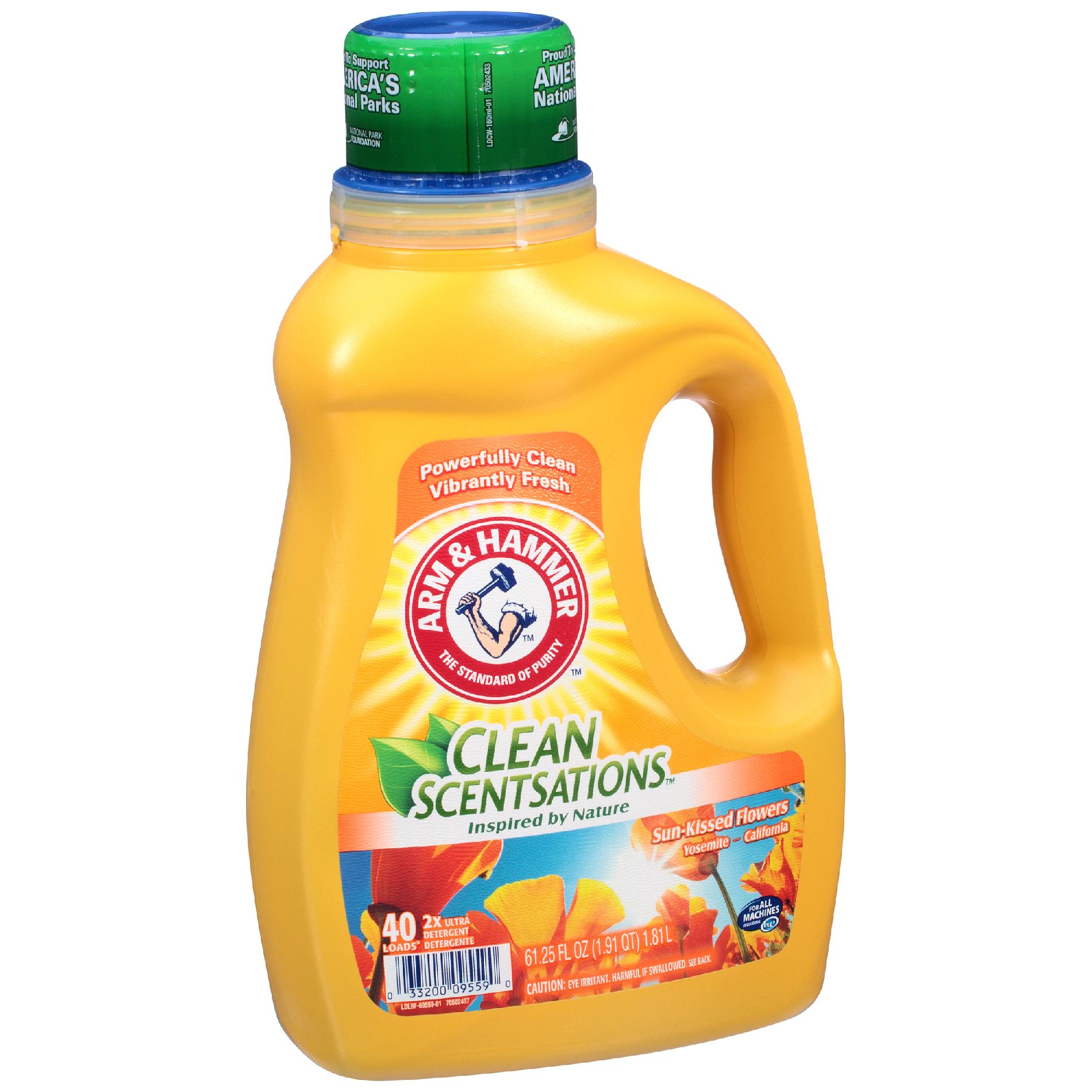 Arm Hammer Laundry Detergent Clean Scentsations 2x Ultra Sun Kissed