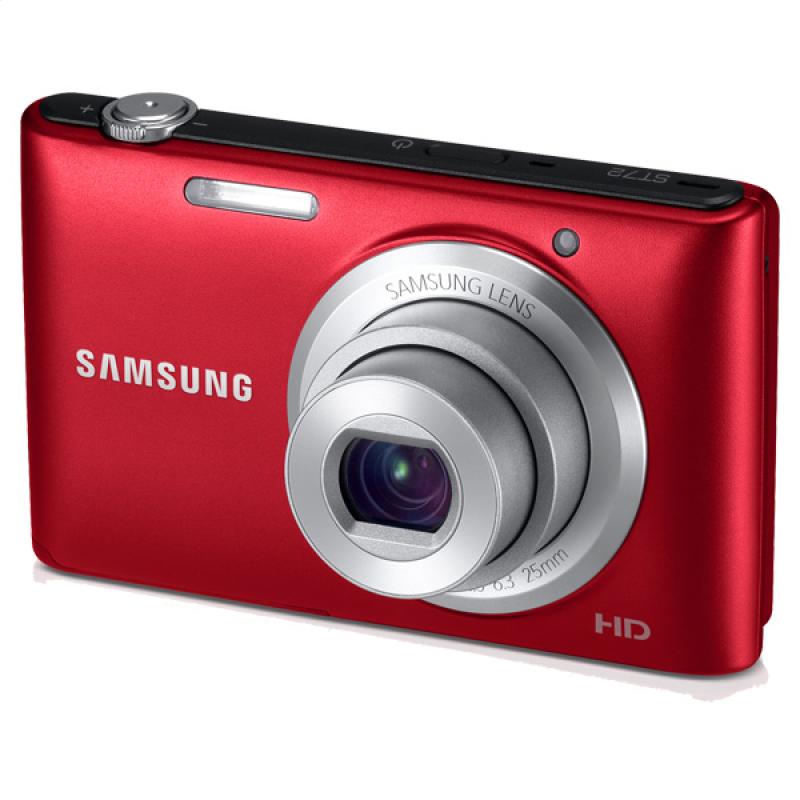 Reconditioned Samsung HD 16.2MP Digital Camera with 5x Zoom and 3 in. LCD (RED) - EC-ST72ZZBPRUS