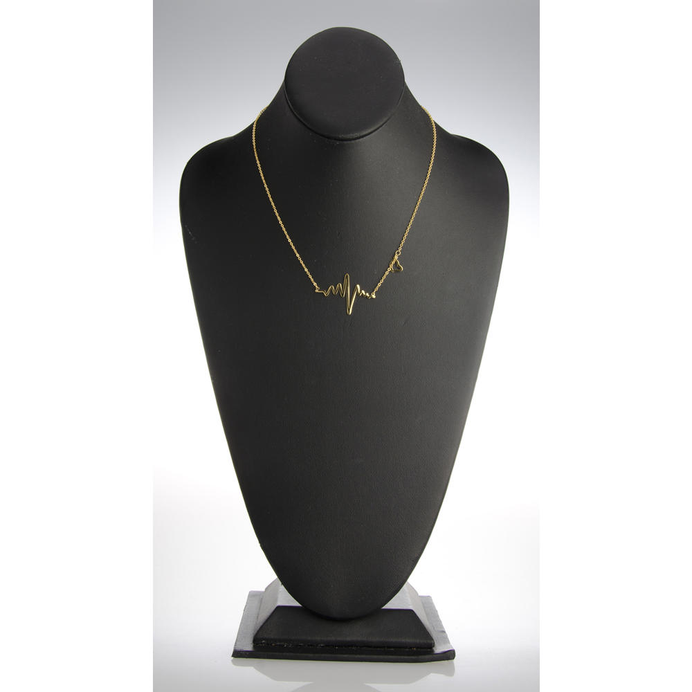 Lalia's Gold Heartbeat Charm Necklace