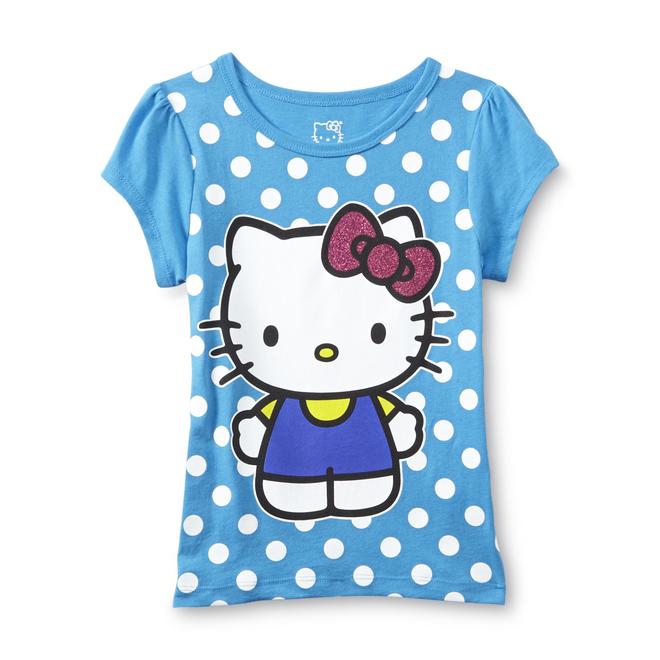 Hello Kitty Girl's Graphic TShirt Polka Dot
