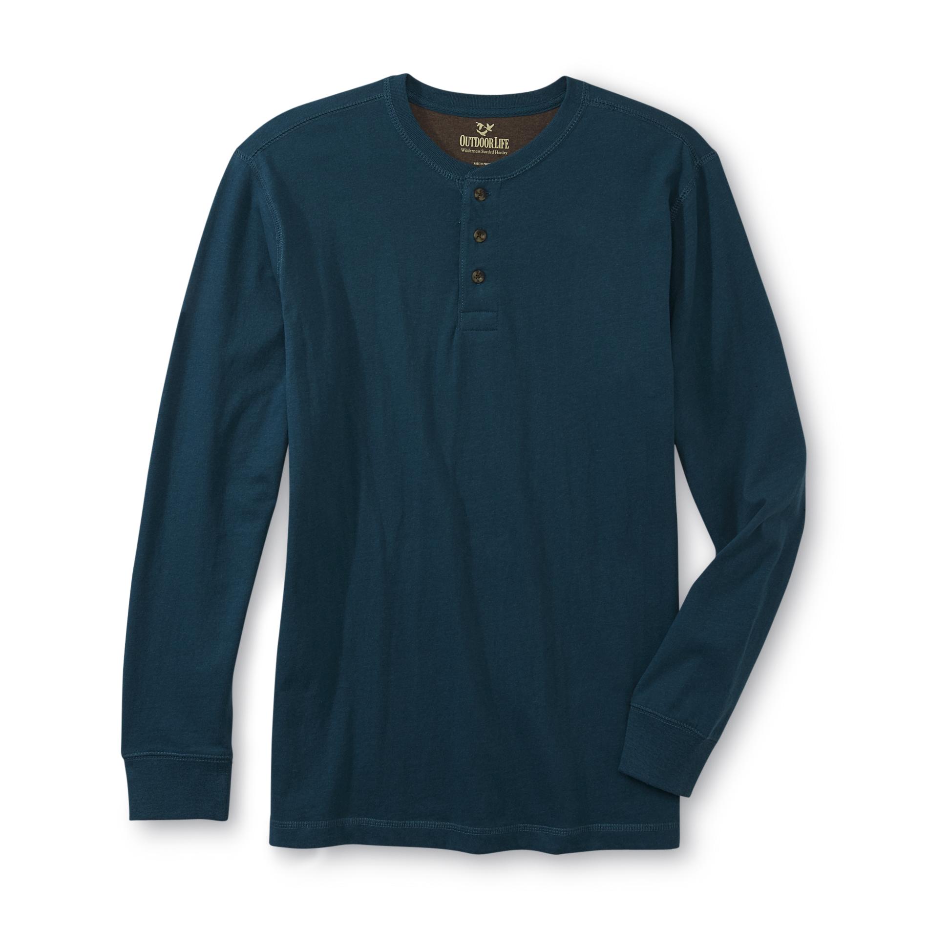 Outdoor Life Men's Sueded Henley Shirt Shop Your Way Online Shopping