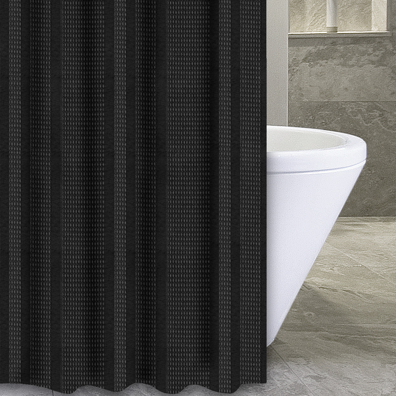 Popular Bath Products Waffle Stripe 72 Quot X 84 Quot Shower