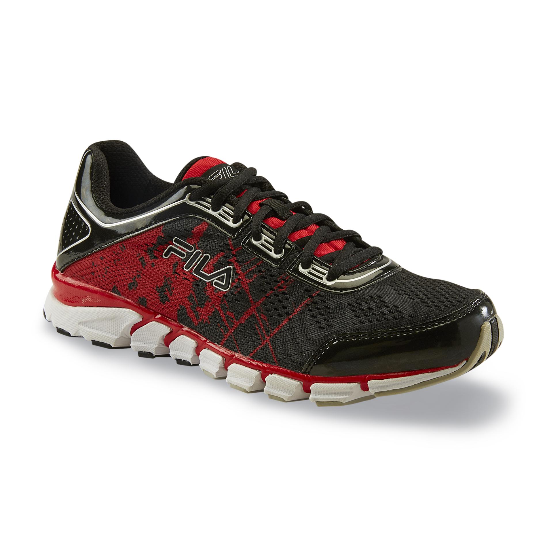 Fila Men's Turbo Fuel Energized Running Shoe Black/Red Shop Your