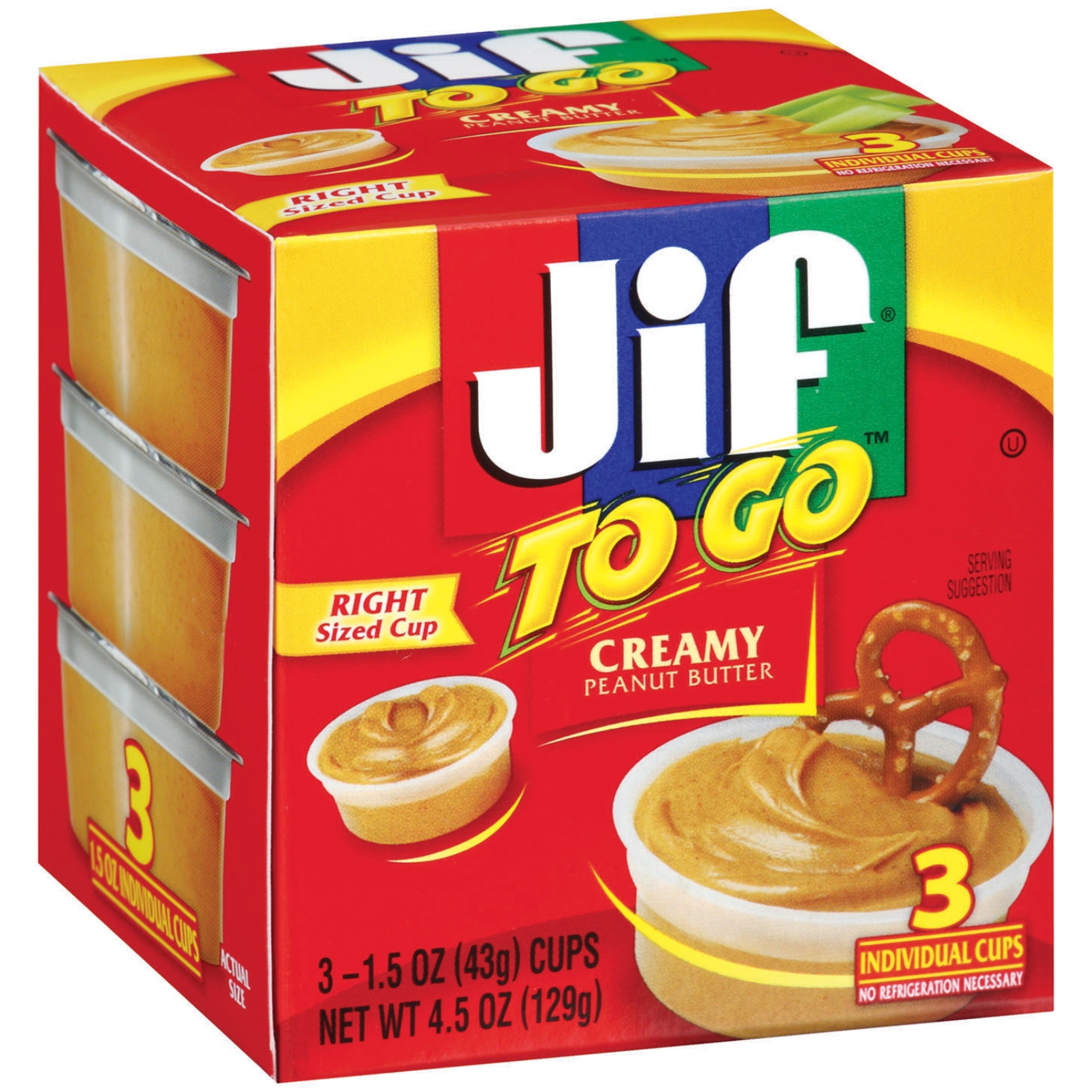 UPC 051500241370 Jif To Go Creamy Peanut Butter, 4.5 Ounce (Pack of