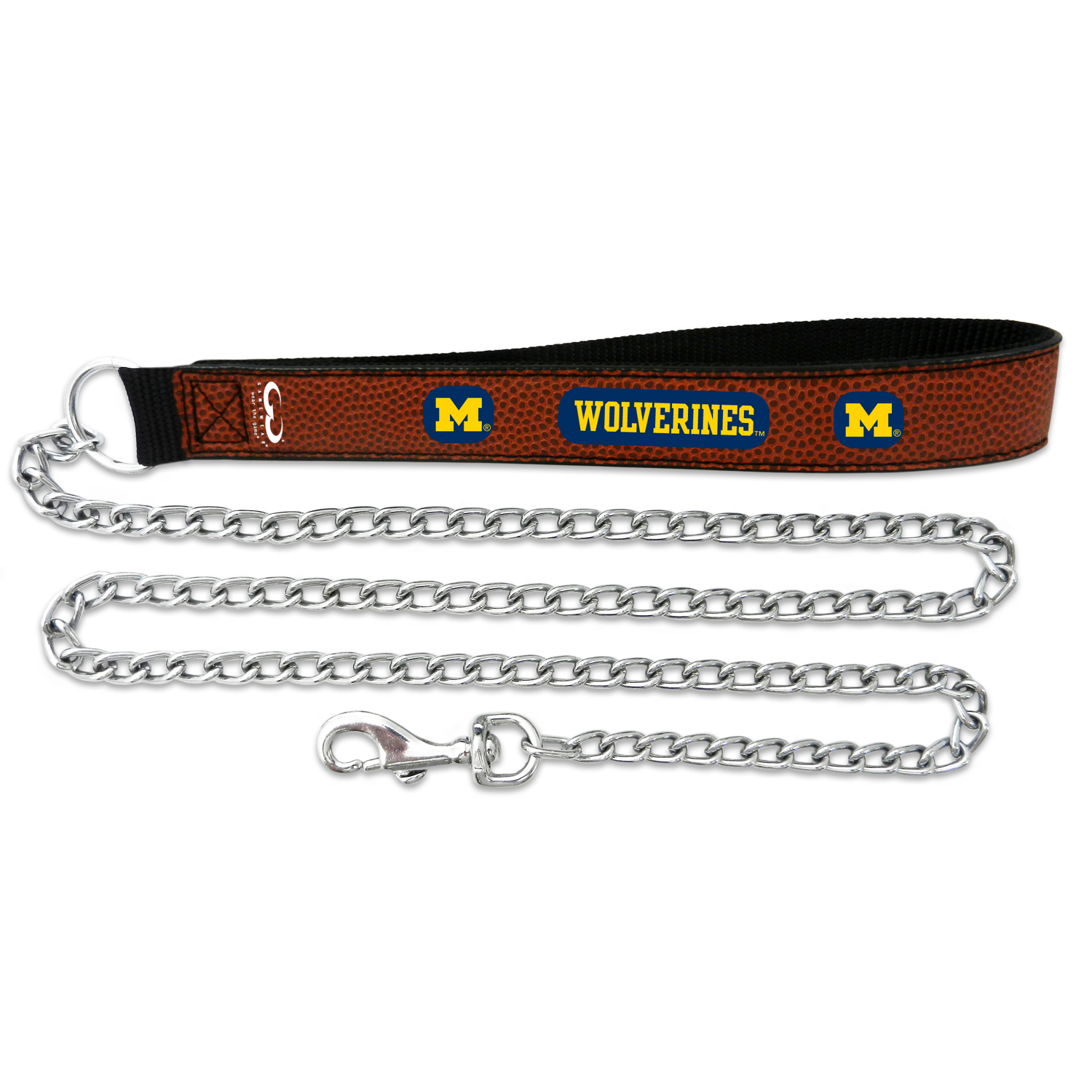 GAMEWEAR Michigan Wolverines Football Leather Chain Leash