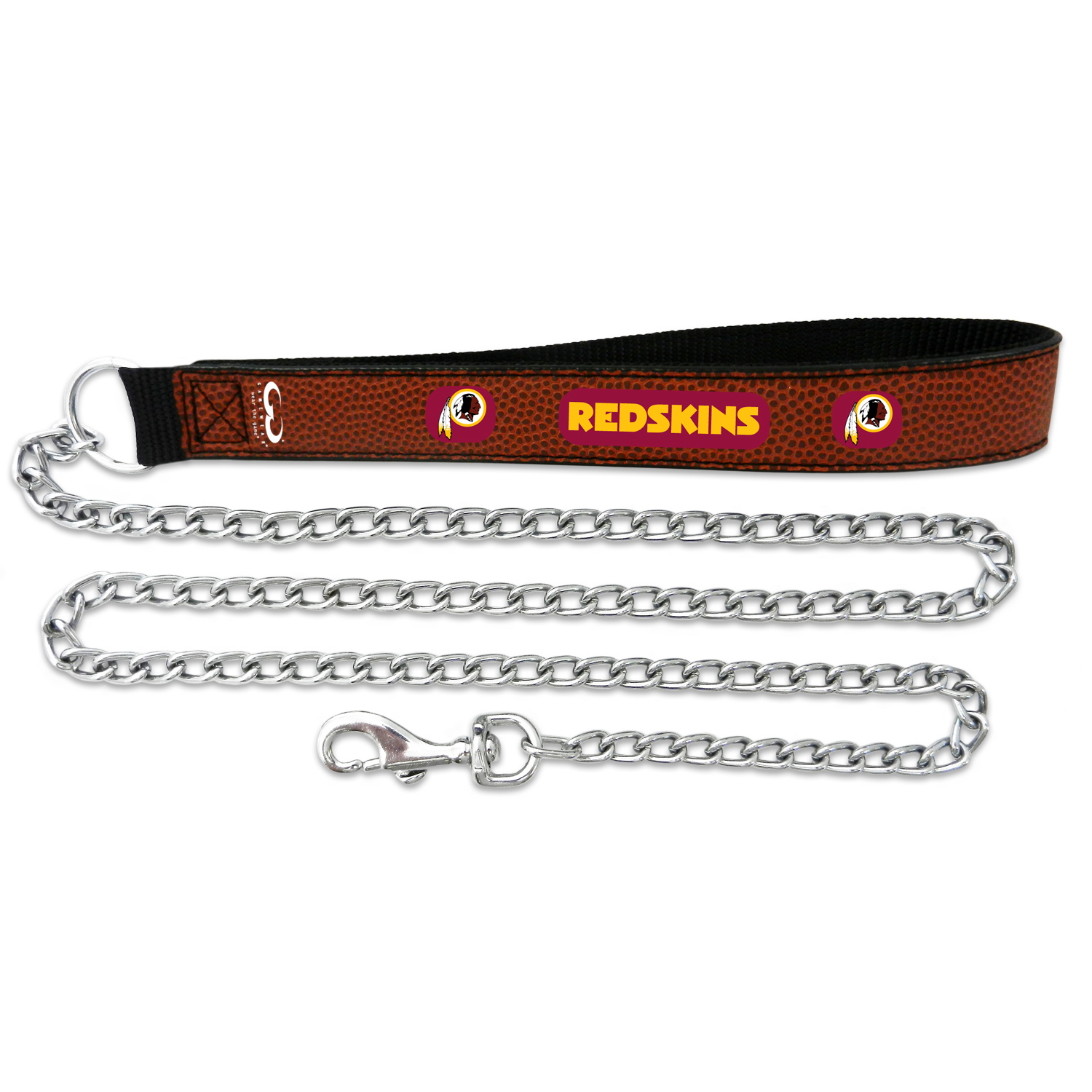 GAMEWEAR Washington Redskins Football Leather Chain Leash
