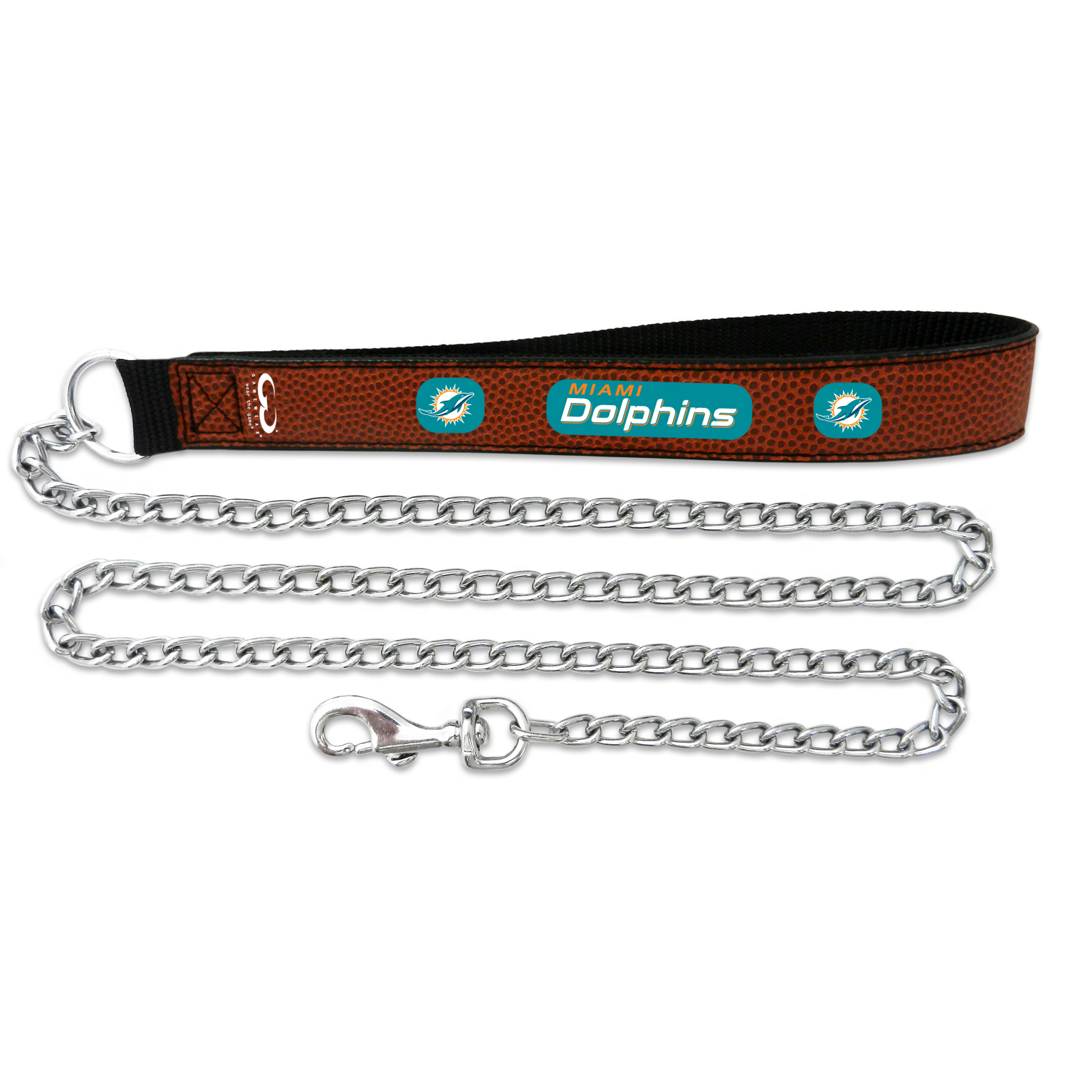 GAMEWEAR Miami Dolphins Football Leather Chain Leash
