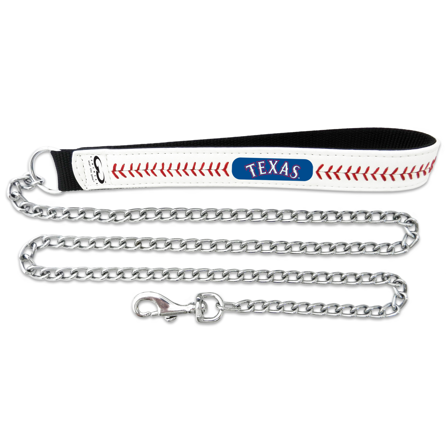 GAMEWEAR Texas Rangers Baseball Leather Chain Leash