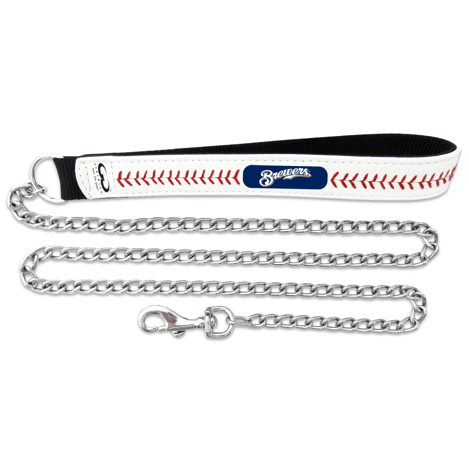 GAMEWEAR Milwaukee Brewers Baseball Leather Chain Leash