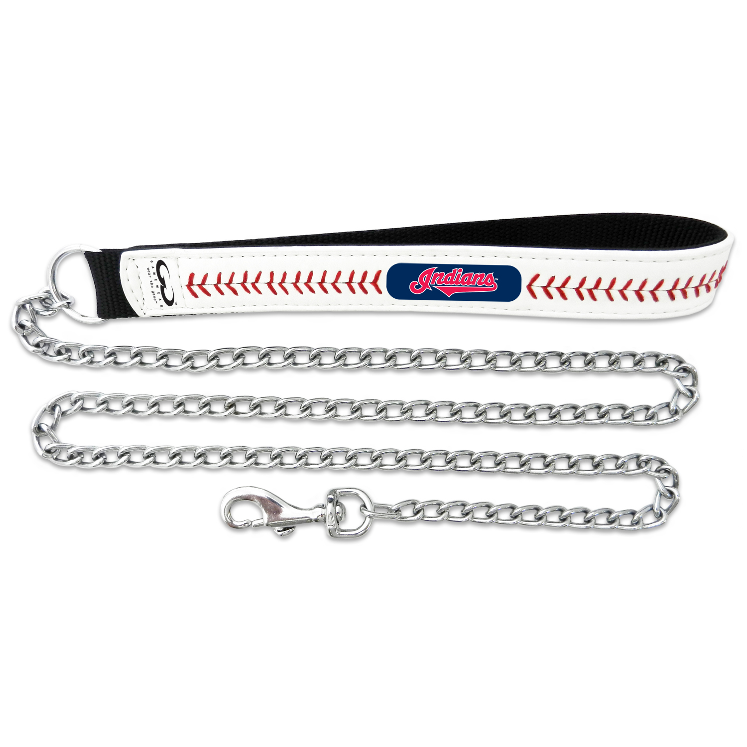 GAMEWEAR Cleveland Indians Baseball Leather Chain Leash