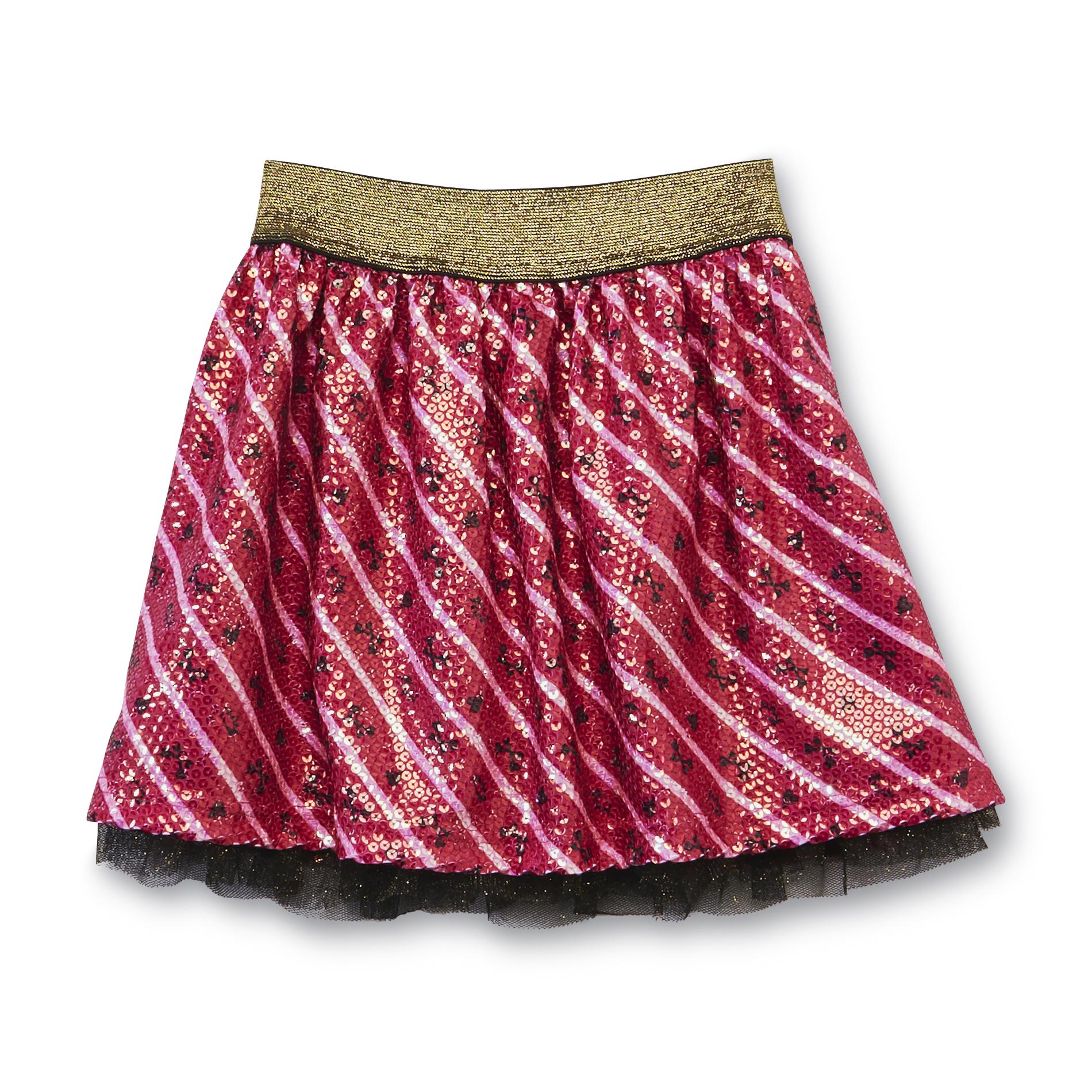 Ever After High Girl's Sequin Skater Skirt - Royal at Kmart.com