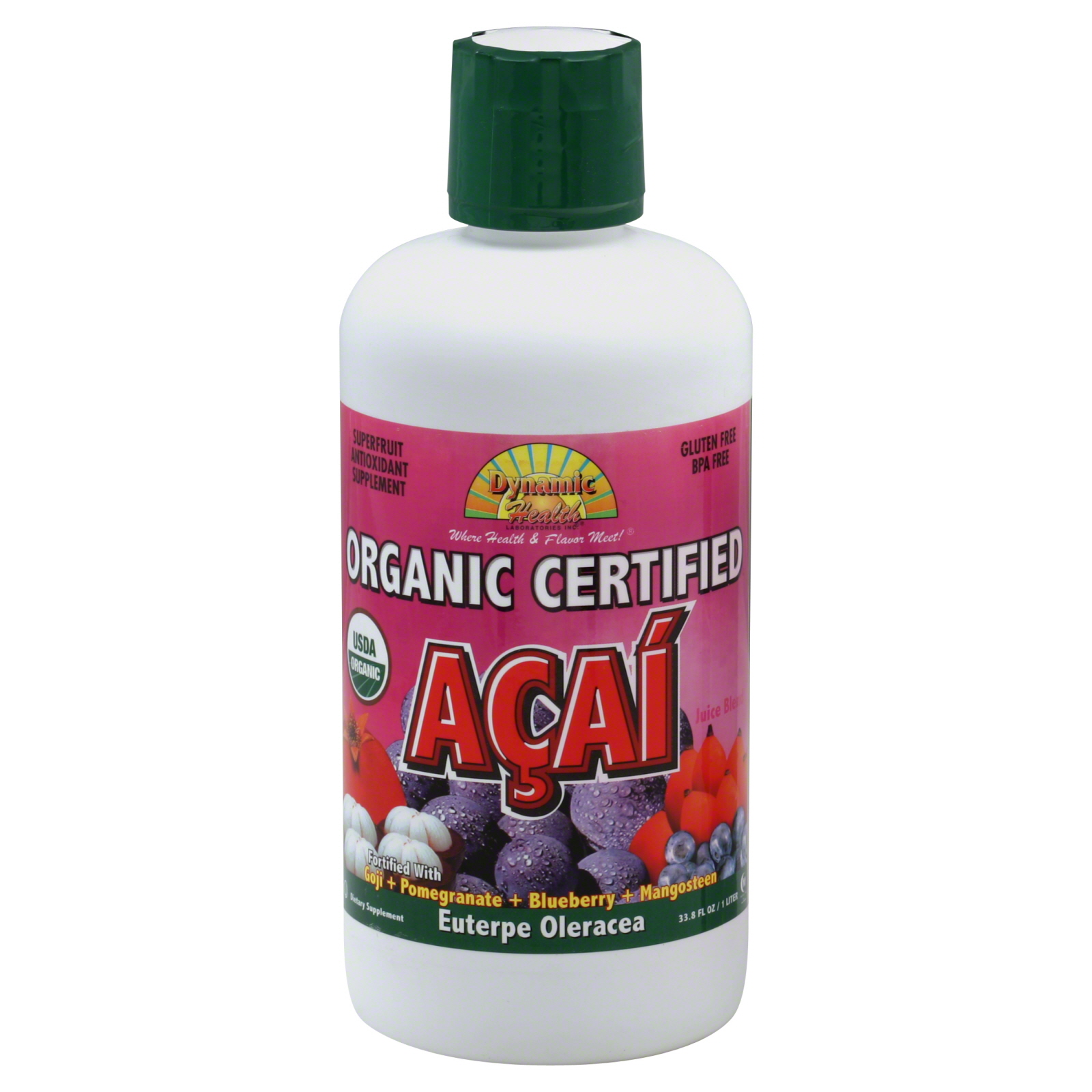 Dynamic Health Laboratories, Inc. Juice Blend, Organic Certified Acai, 33.8 fl oz (1 lt) at Kmart.com