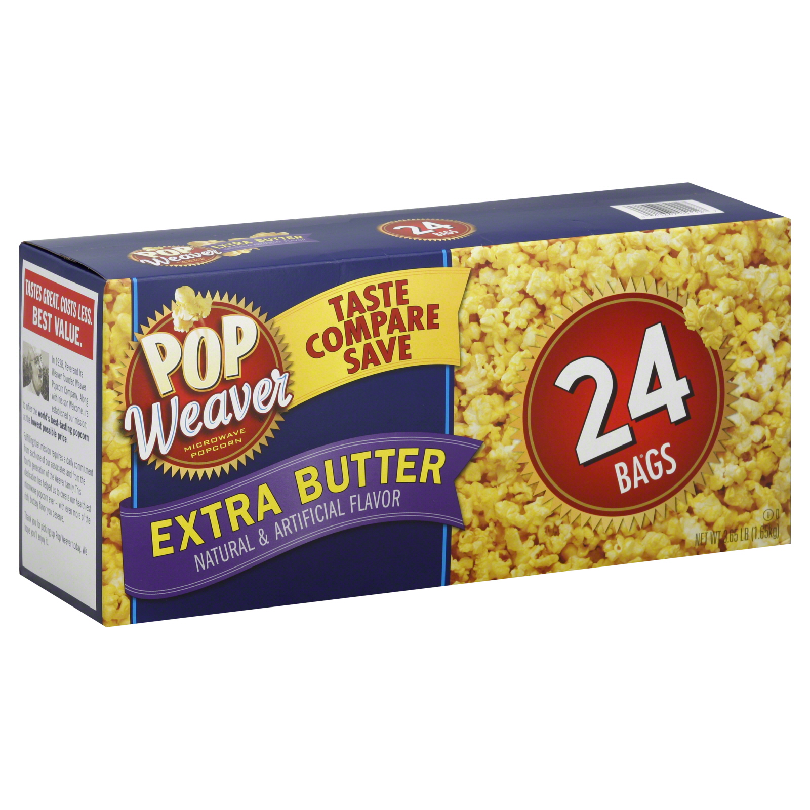 Office Snax Popcorn, Microwave, Extra Butter, 24 bags [3.65 lb (1.65 kg)] at Kmart.com