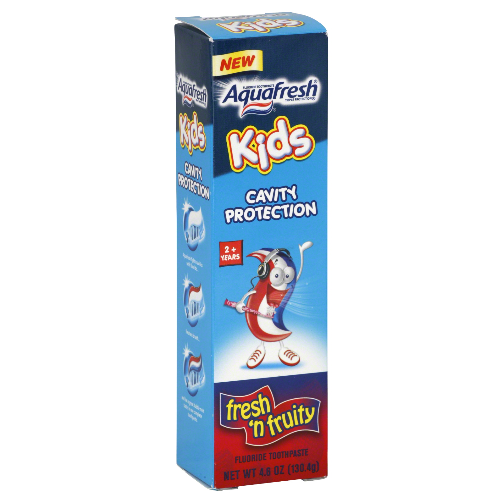 AquaFresh Kids Toothpaste, Fluoride, Cavity Protection, Fresh 'N Fruity, 4.6 oz (130.4 g) at Kmart.com