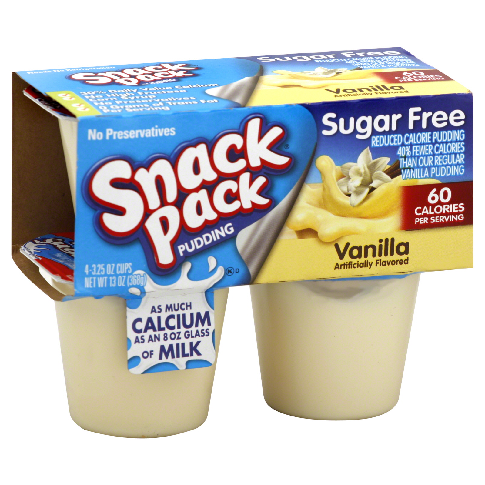 HandiSnacks Pudding, Vanilla 4 cups [14 oz (396 g)] Food & Grocery