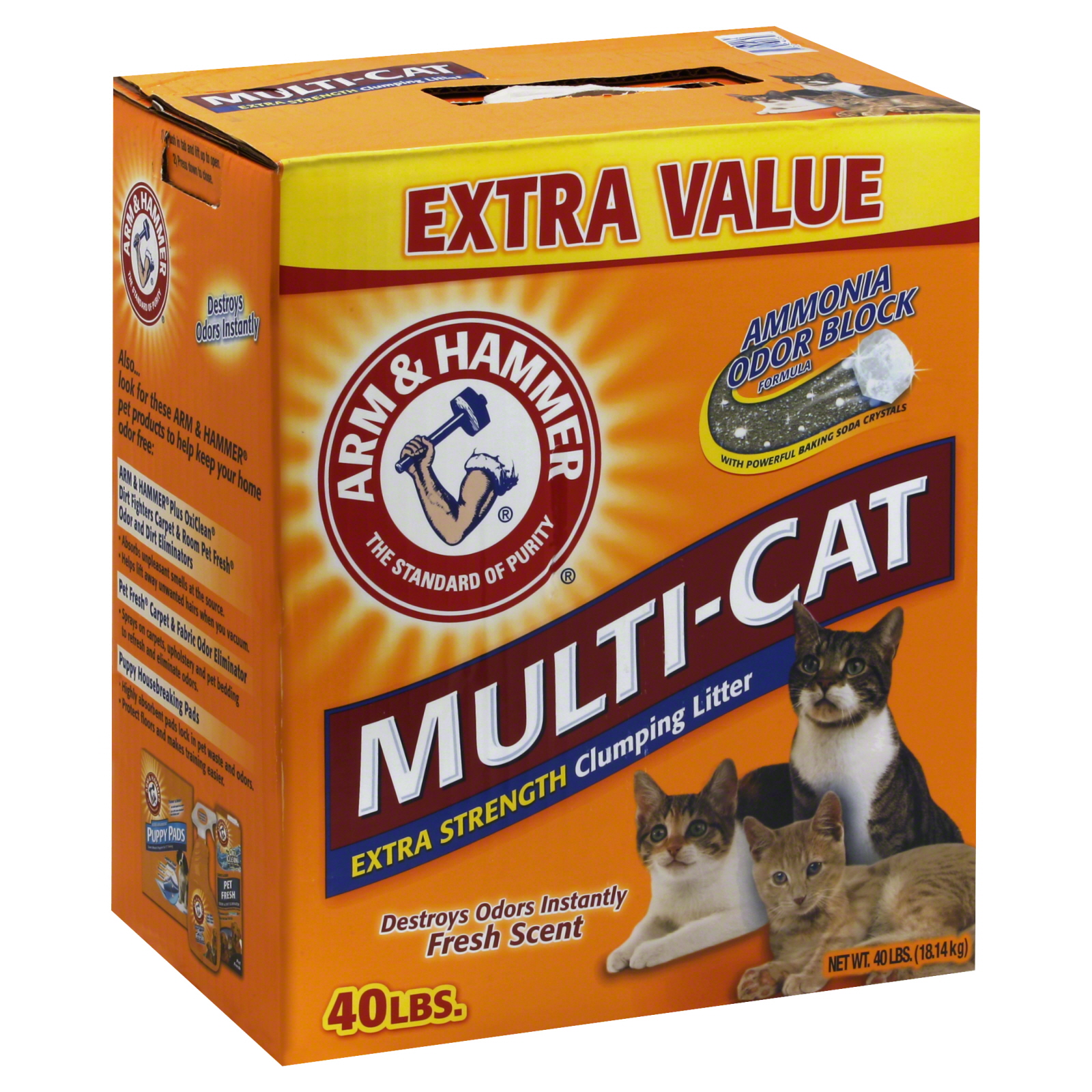 Scoop Away Multicat Cat Litter 20 Pound Container Pet Supplies