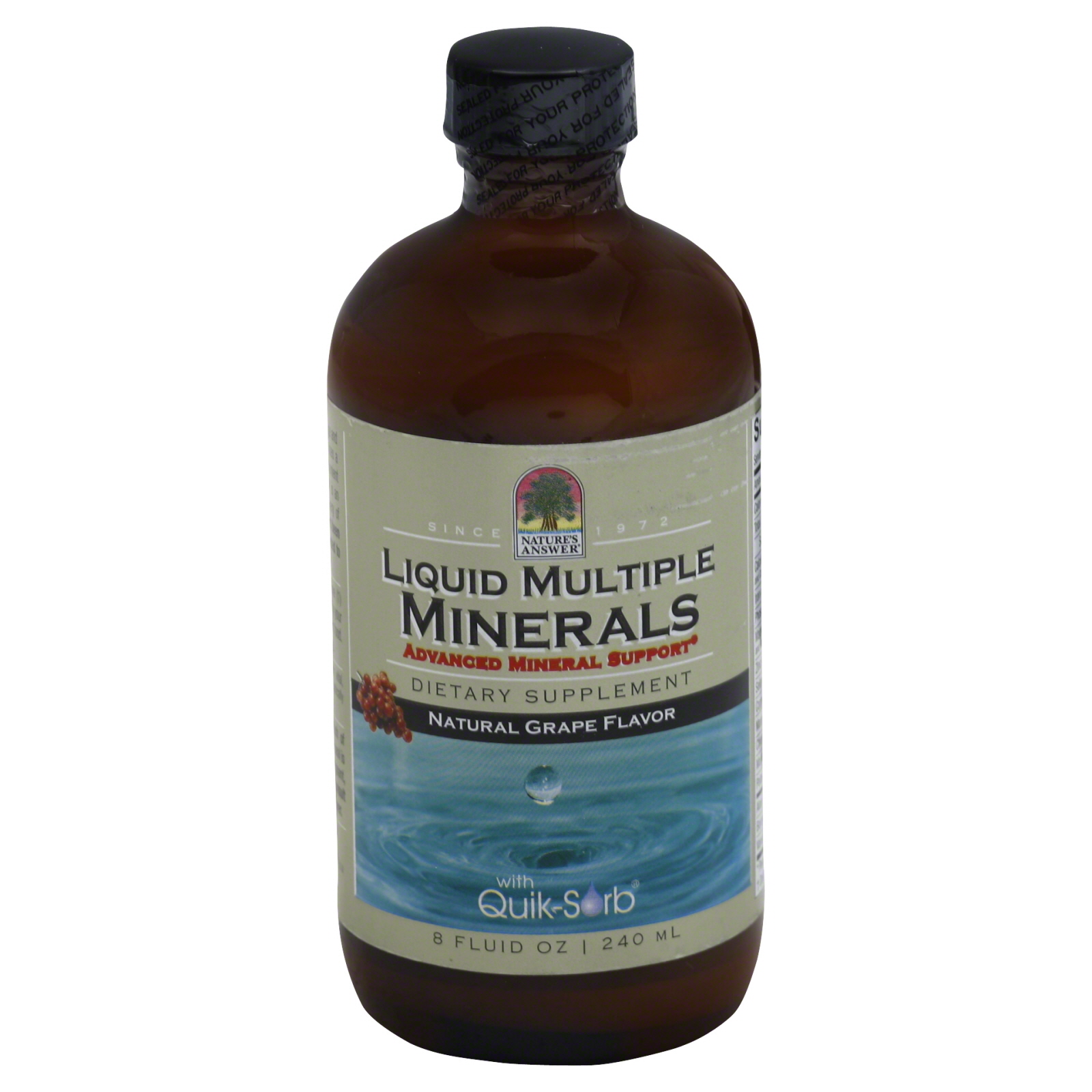 Liquid Multiple Minerals, Natural Grape Flavor, 8 fl oz (240 ml)