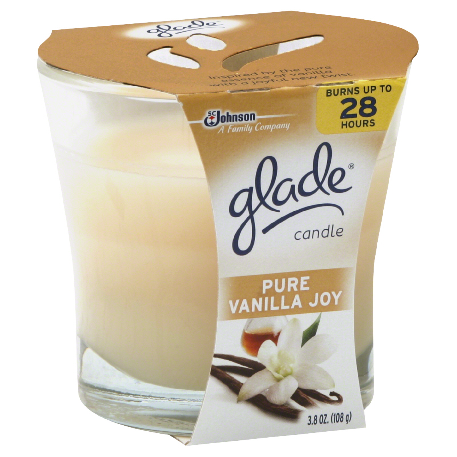 Glade Candle Pure Vanilla Joy Jar, 3.8 oz Shop Your Way Online