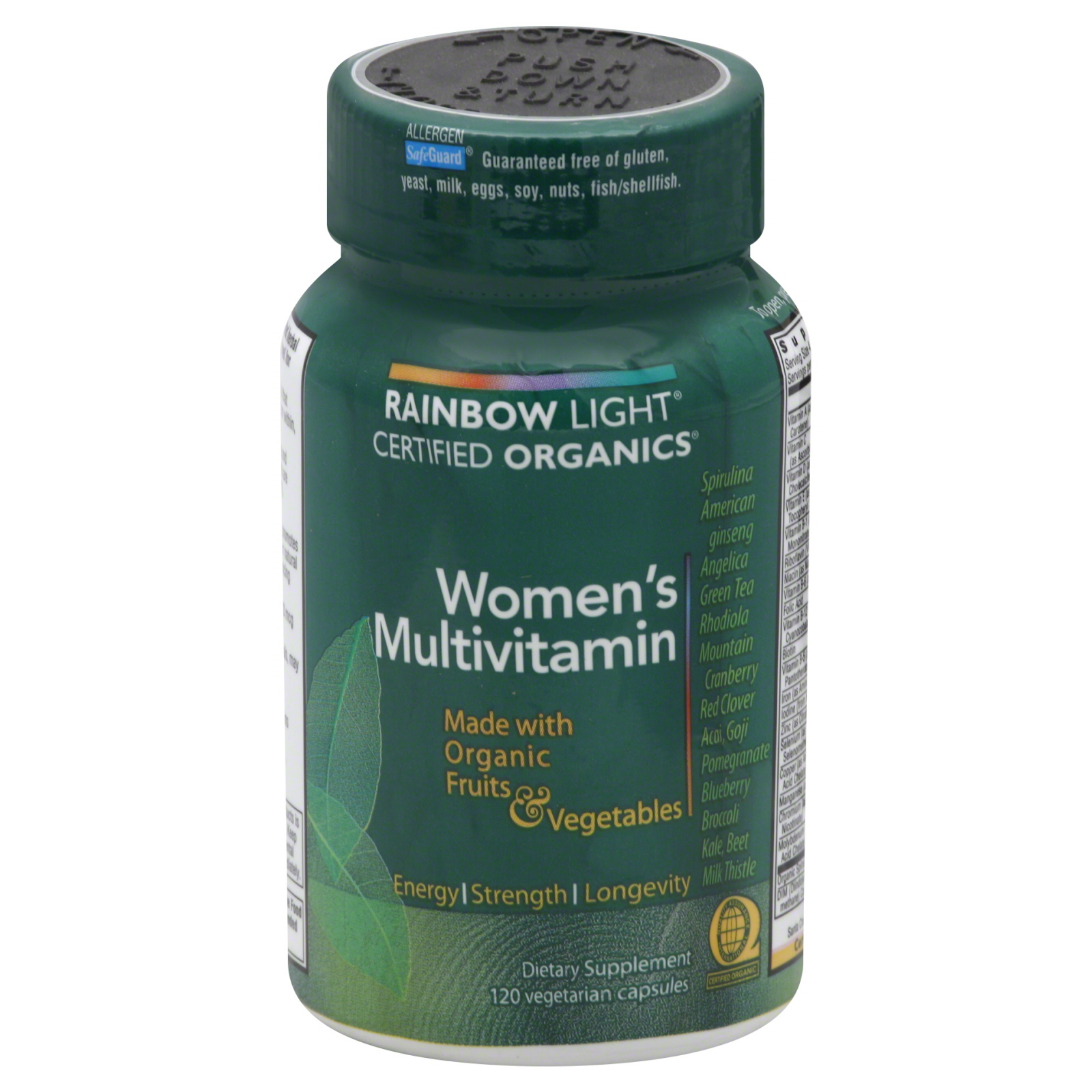 Certified Organics Women's Multivitamin, Vegetarian Capsules, 120 capsules