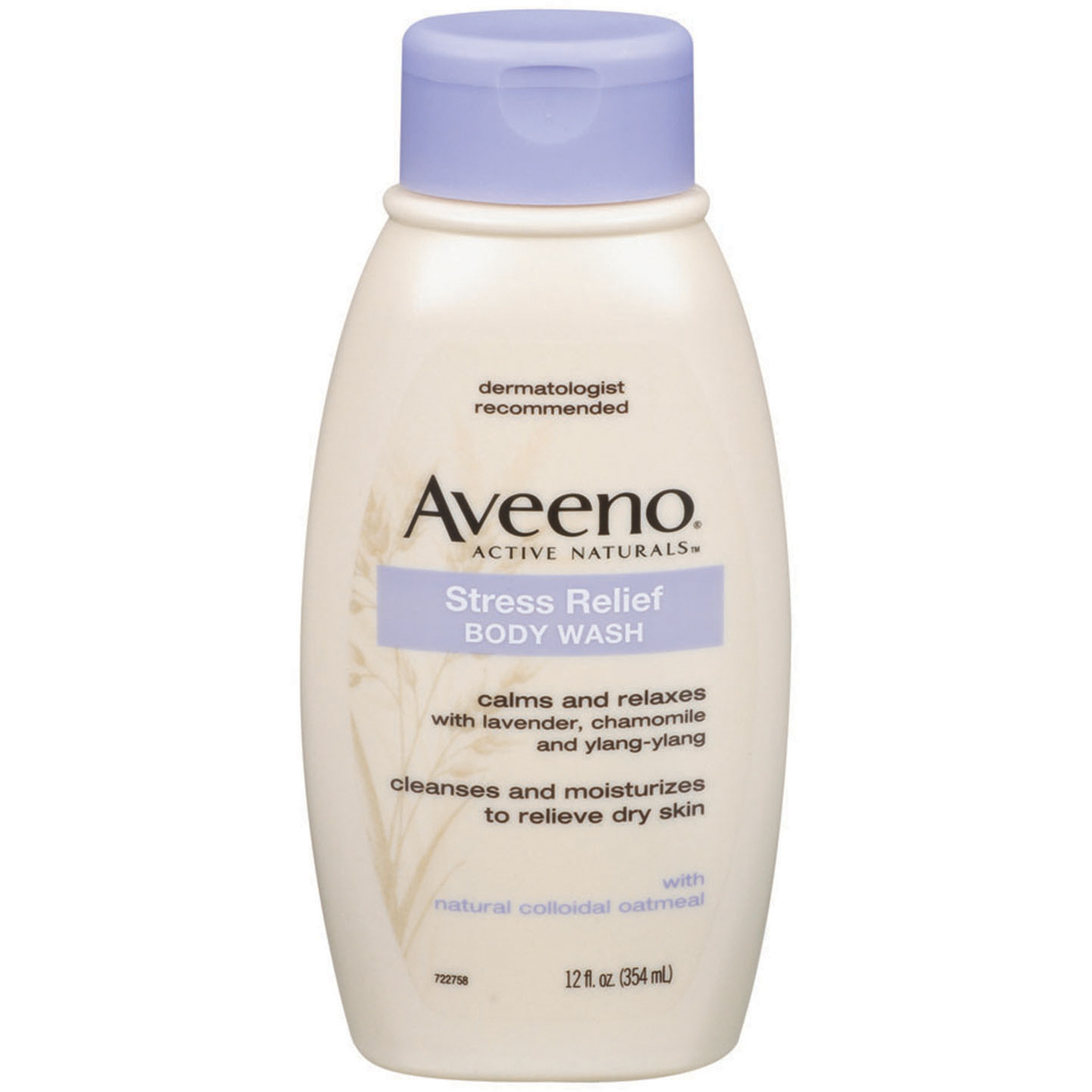 UPC 381370039556 Aveeno Active Naturals Body Wash, Stress Relief, 12