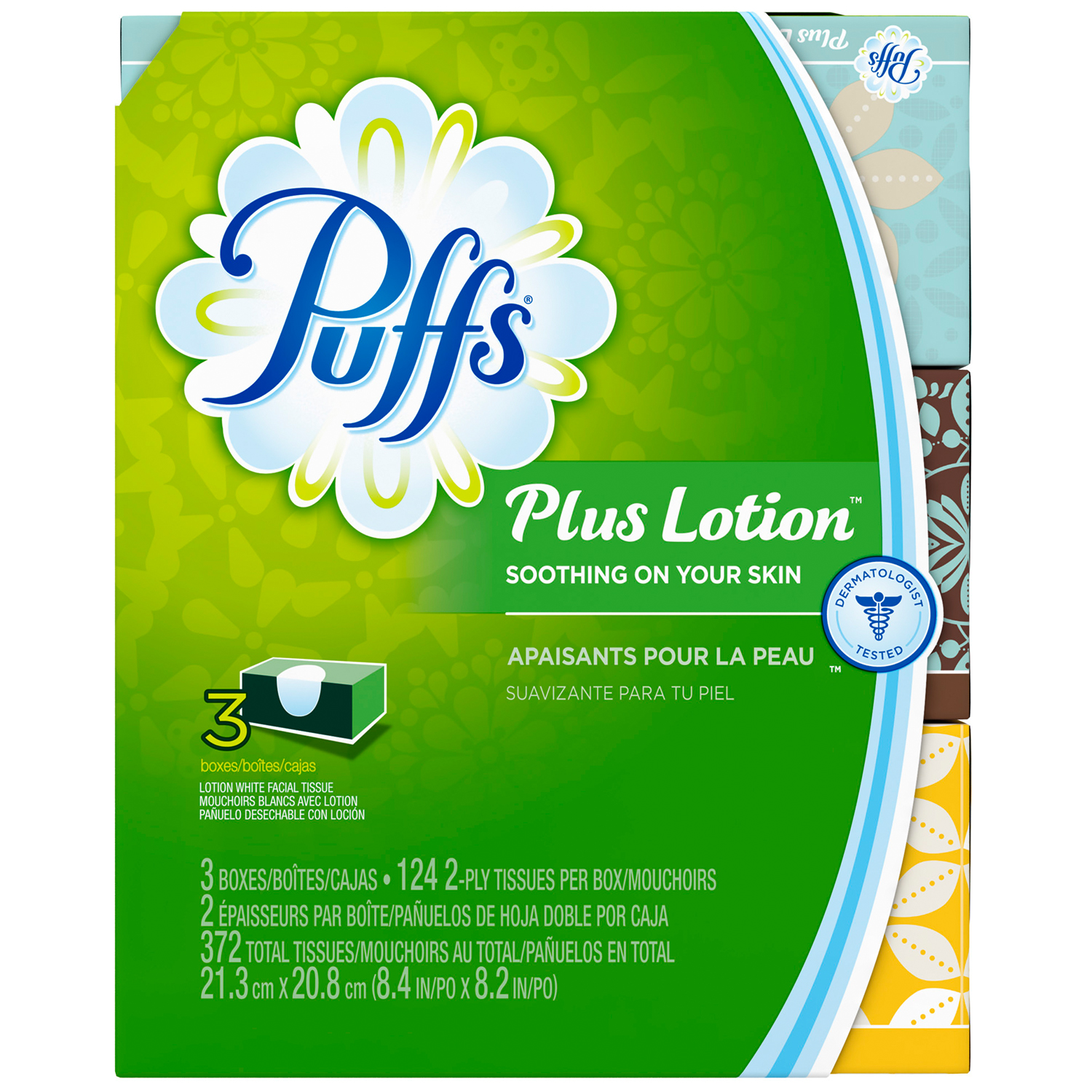 Puffs Plus Lotion Facial Tissues 372 CT PACK at mygofer.com