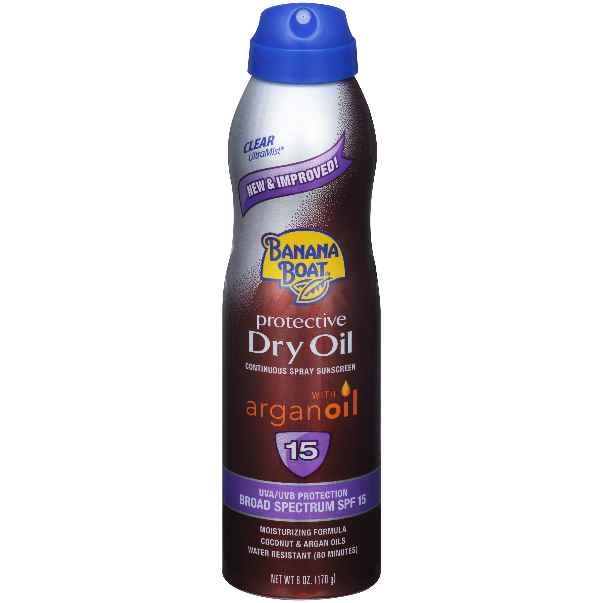 UPC 079656044836 Banana Boat Ultra Mist Tanning Oil, Dry, Clear