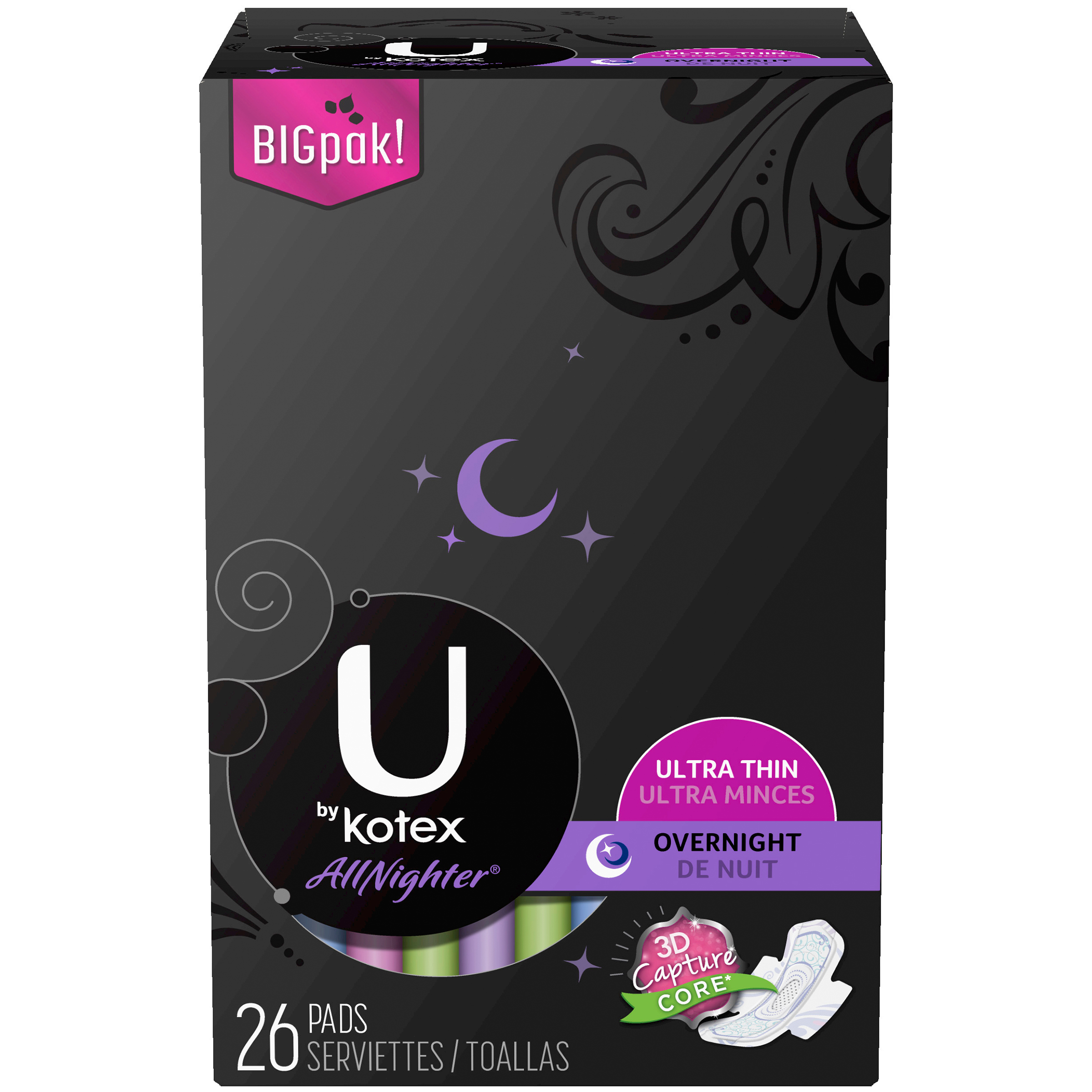 UPC 036000425444 product image for Kotex Pads 26 CT BOX - KIMBERLY-CLARK/HOUSEHOLD PRODUCTS DIV. | upcitemdb.com