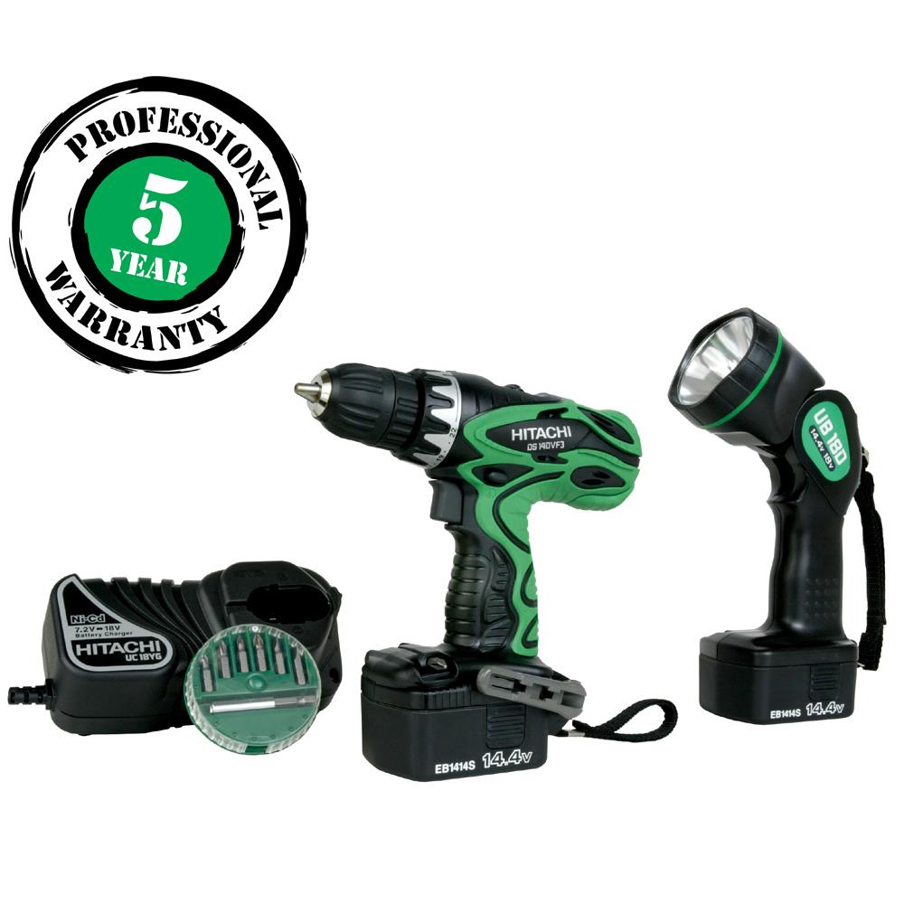 Hitachi 144V 38 In Driver Drill