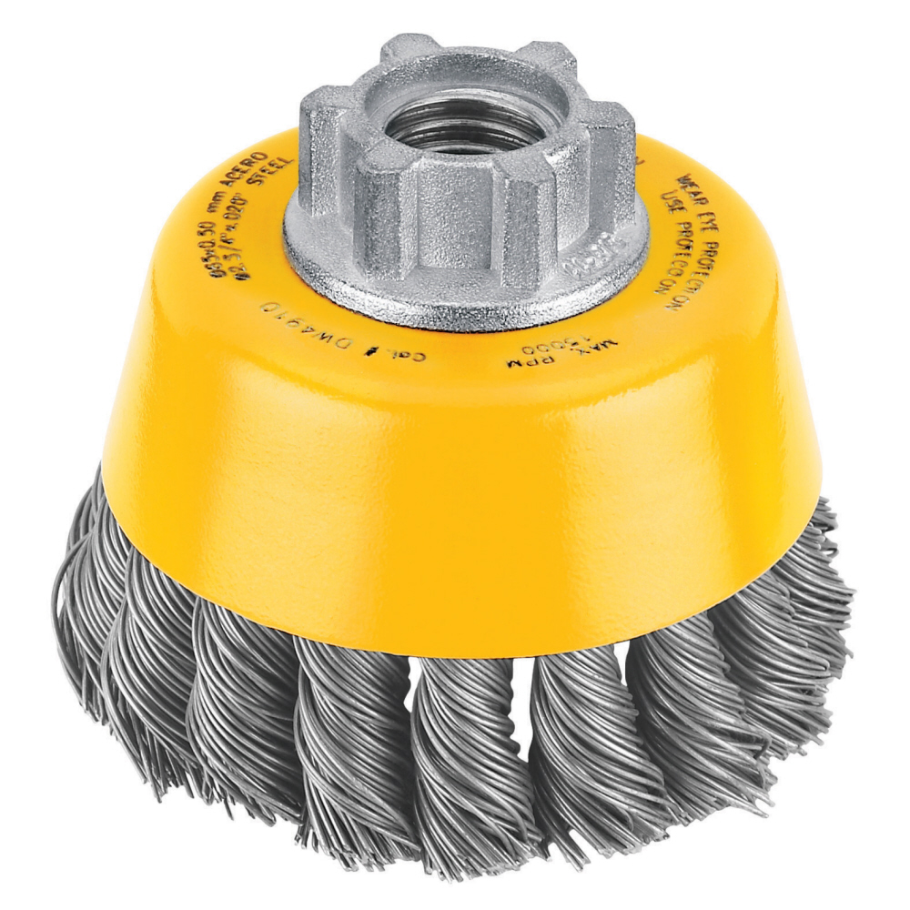 DeWalt 3 In. x 5/8 to 11 In. Cup Brush - Knotted at Sears.com