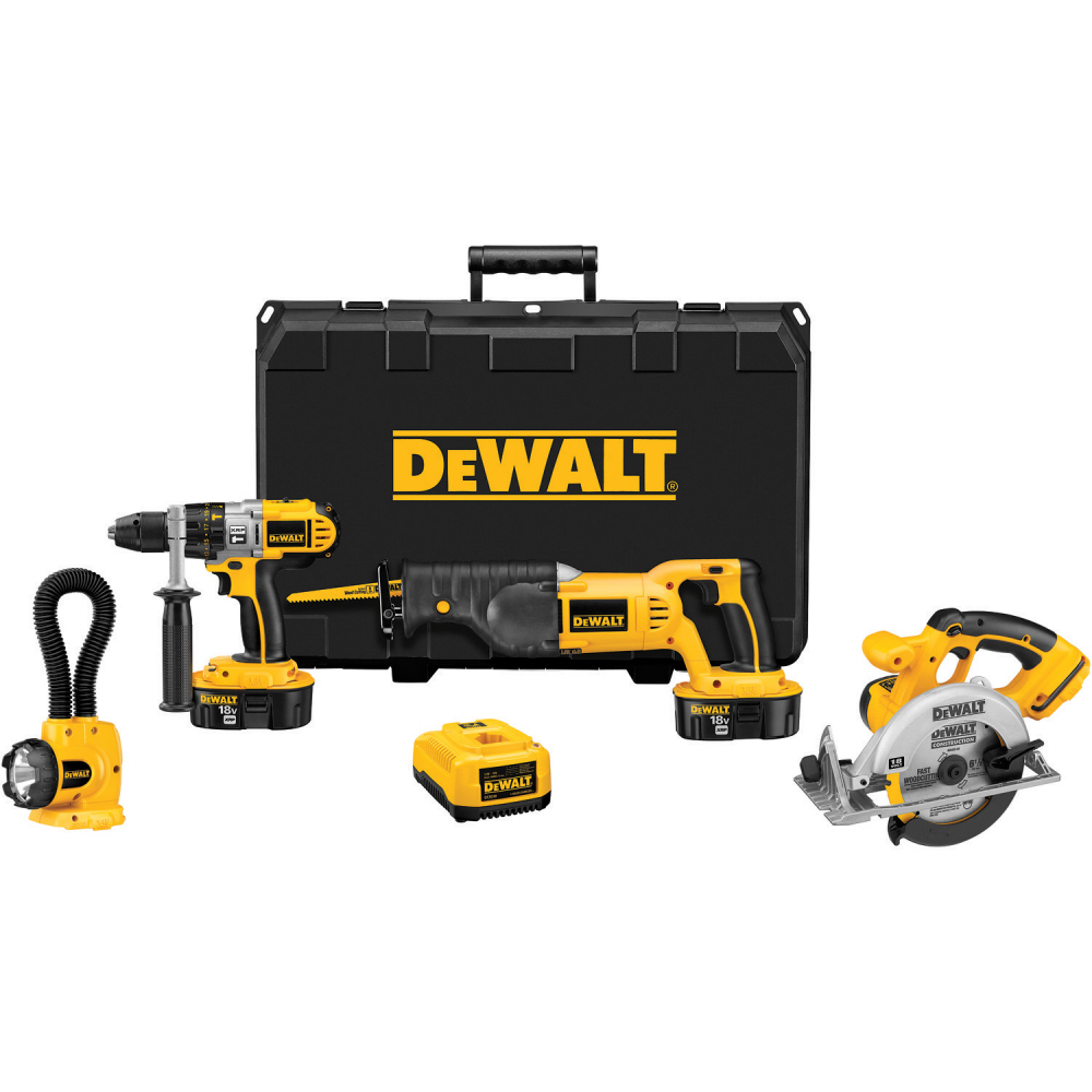 Buy DeWalt 18 V XRP Cordless 4Tool Combo Kit Cheap Price Cordless